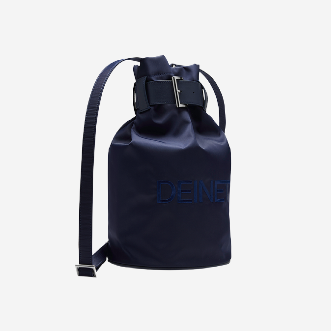 (W) Deinet Logo Bucket Bag in Navy 상세 이미지 2