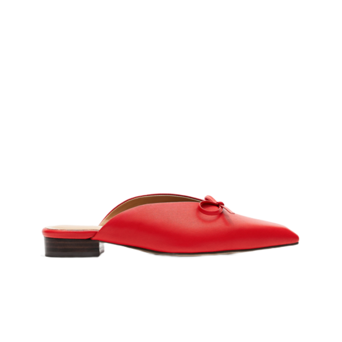 (W) 다이닛 리본 스틸레토 뮬 레드((W) Deinet Ribbon Stilletto Mule in Red)