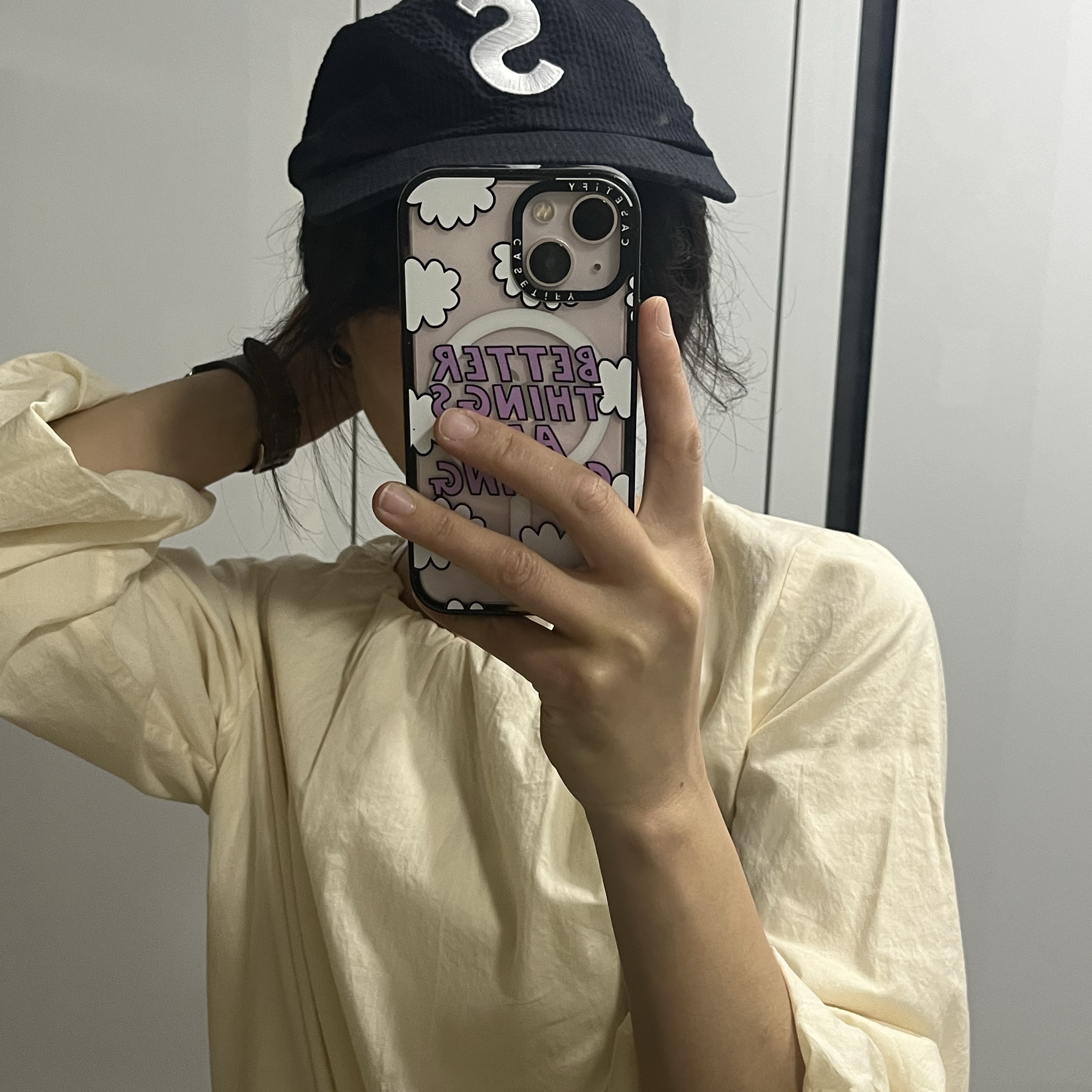 Supreme Seersucker S Logo 6-Panel Black - 24SS 착용 스타일 - 1