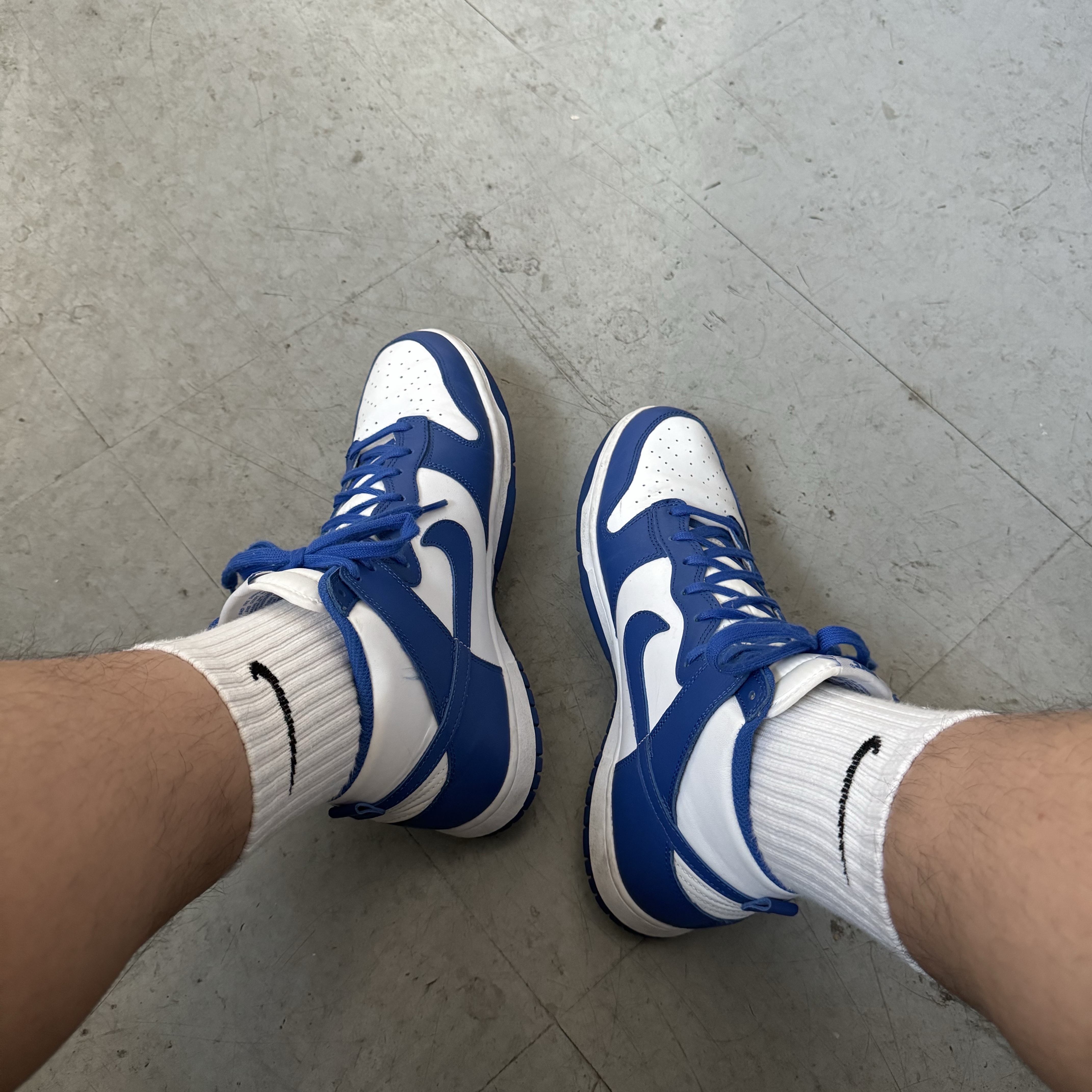 Nike Dunk High Retro Game Royal 착용 스타일