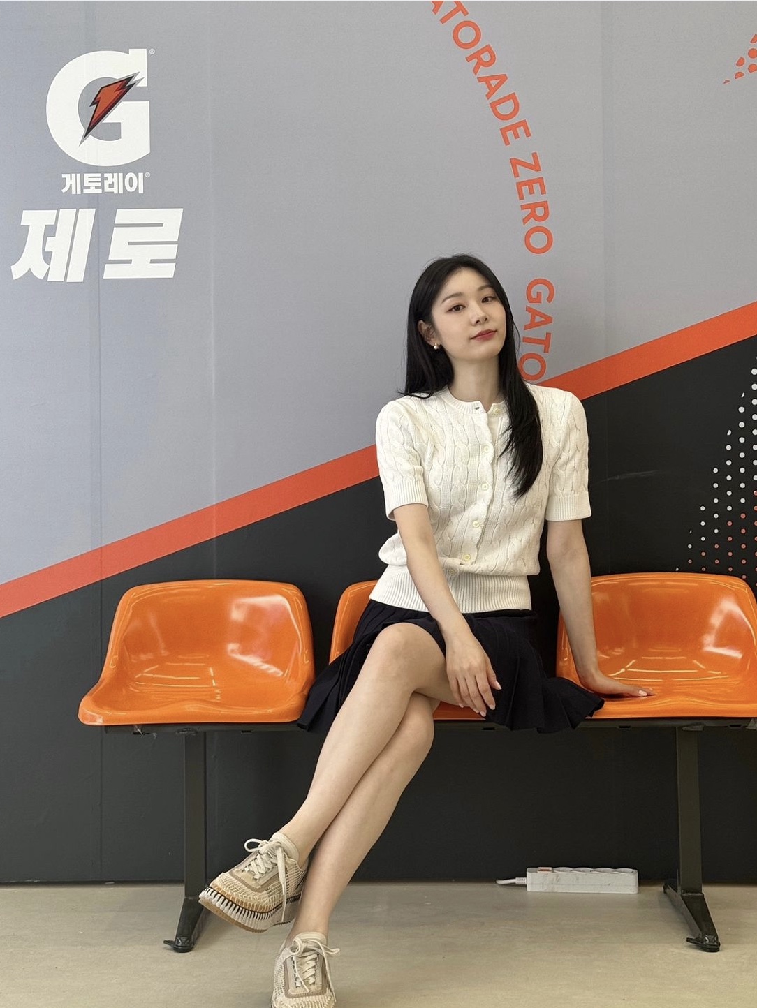 (W) Chloe Nama Sneakers Biscotti Beige 착용 스타일