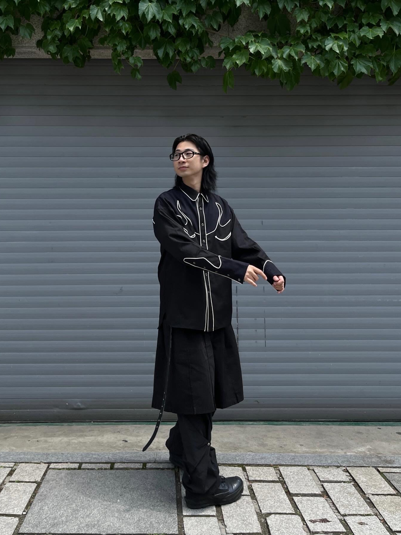 Converse x Ambush Chuck Taylor All Star Duck Boot Black 착용 스타일 - 2