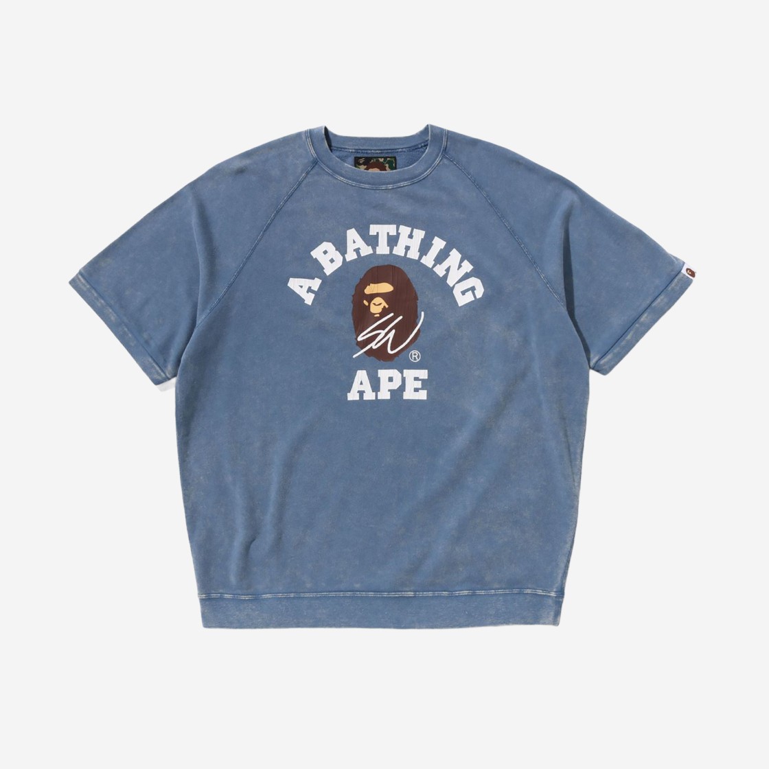 BAPE x Sean Wotherspoon Sweat T-Shirt Navy 상세 이미지 1