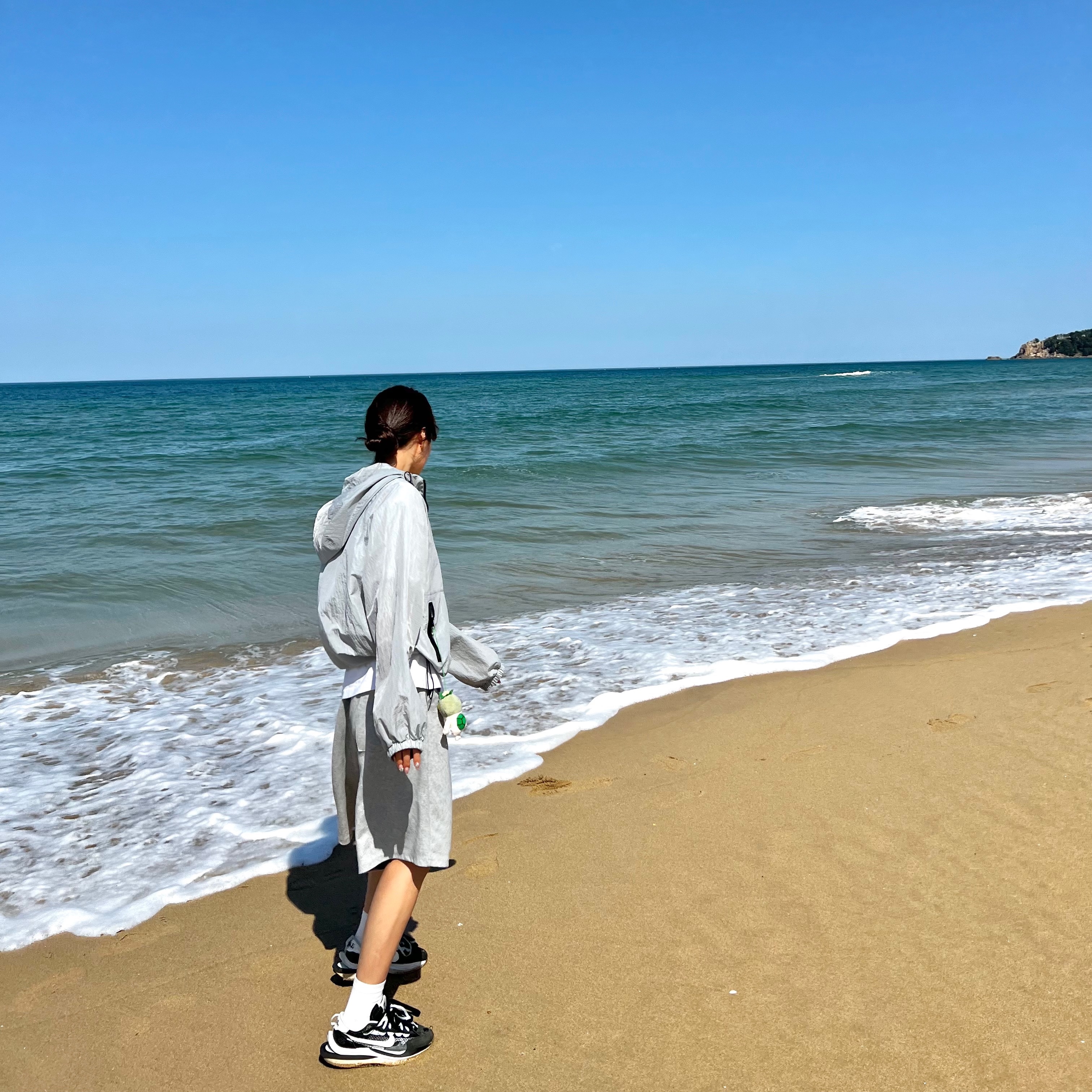 Nike x Sacai VaporWaffle Black White 착용 스타일