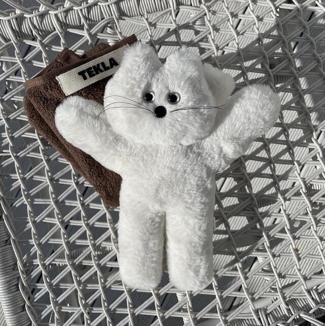 Lelbobrown Oversize Keyring Tofu, Lelbobrown Oversize Keyring Cheese Pongdang 착용 스타일