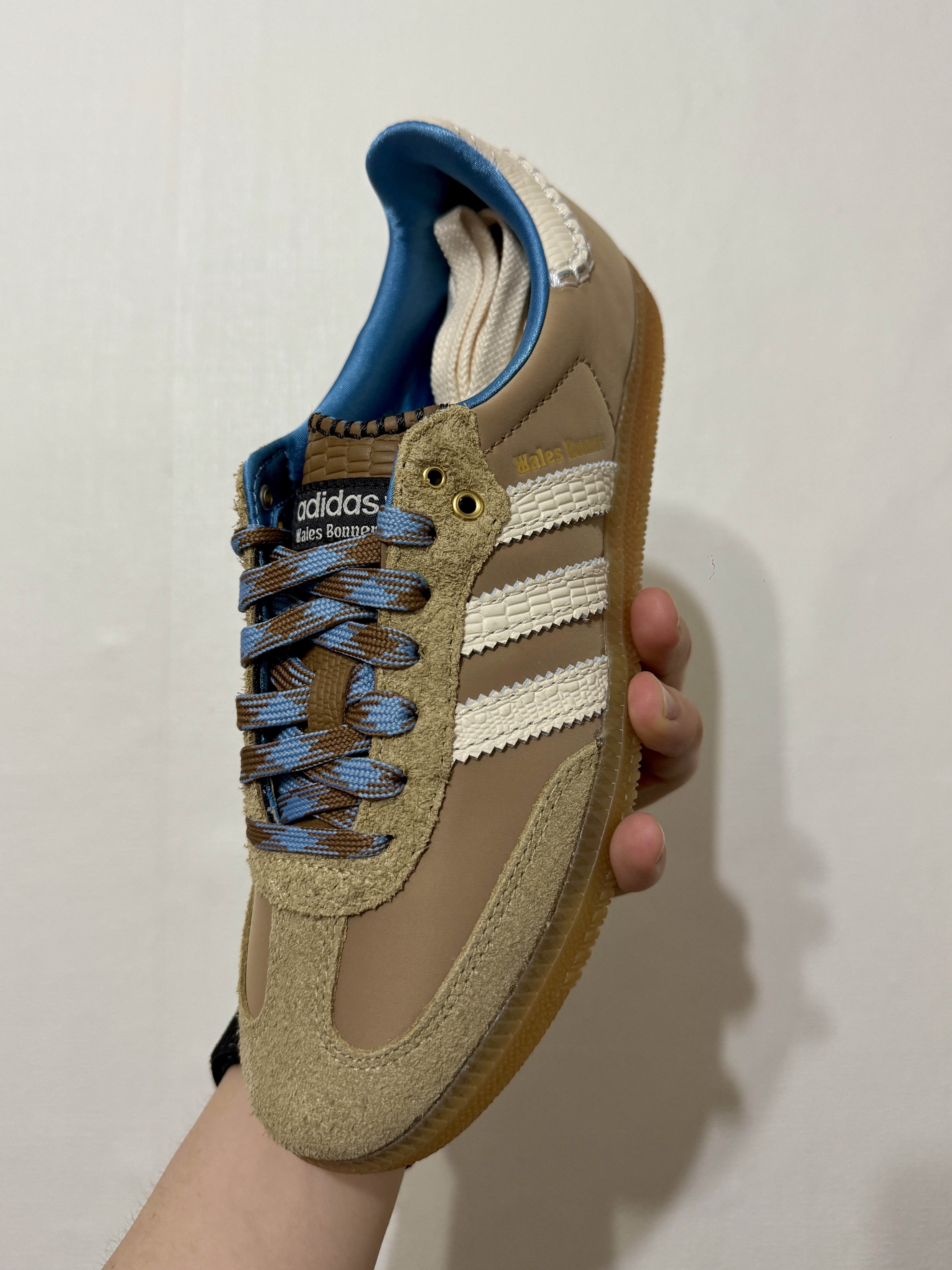 Adidas x Wales Bonner Samba Supplier Colour Wonder White 착용 스타일