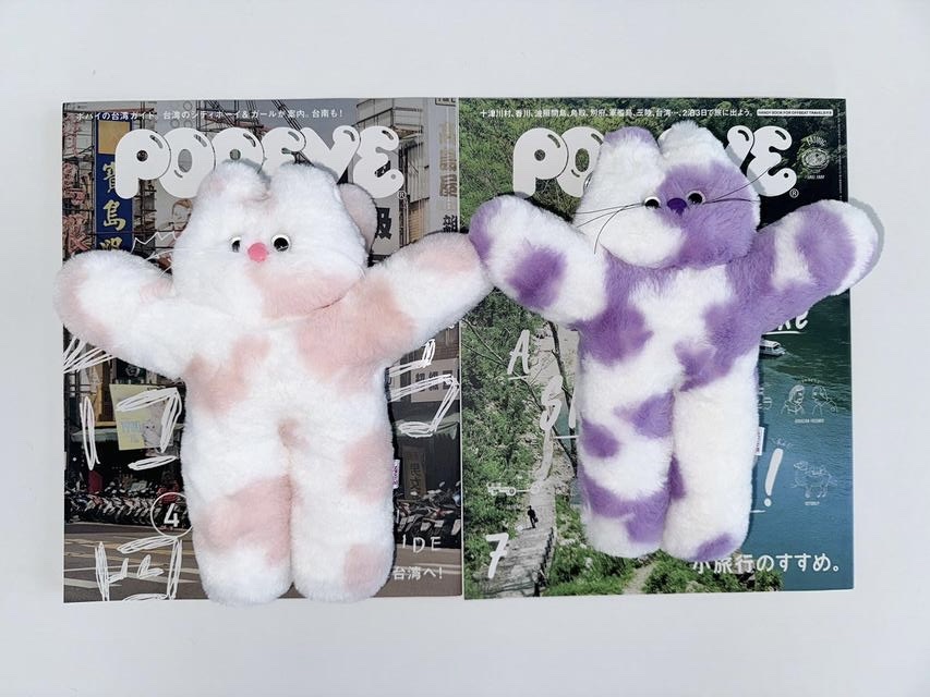 Lelbobrown Little Cat Keyring Marbling Pink, Lelbobrown Little Cat Keyring Marbling Purple 착용 스타일