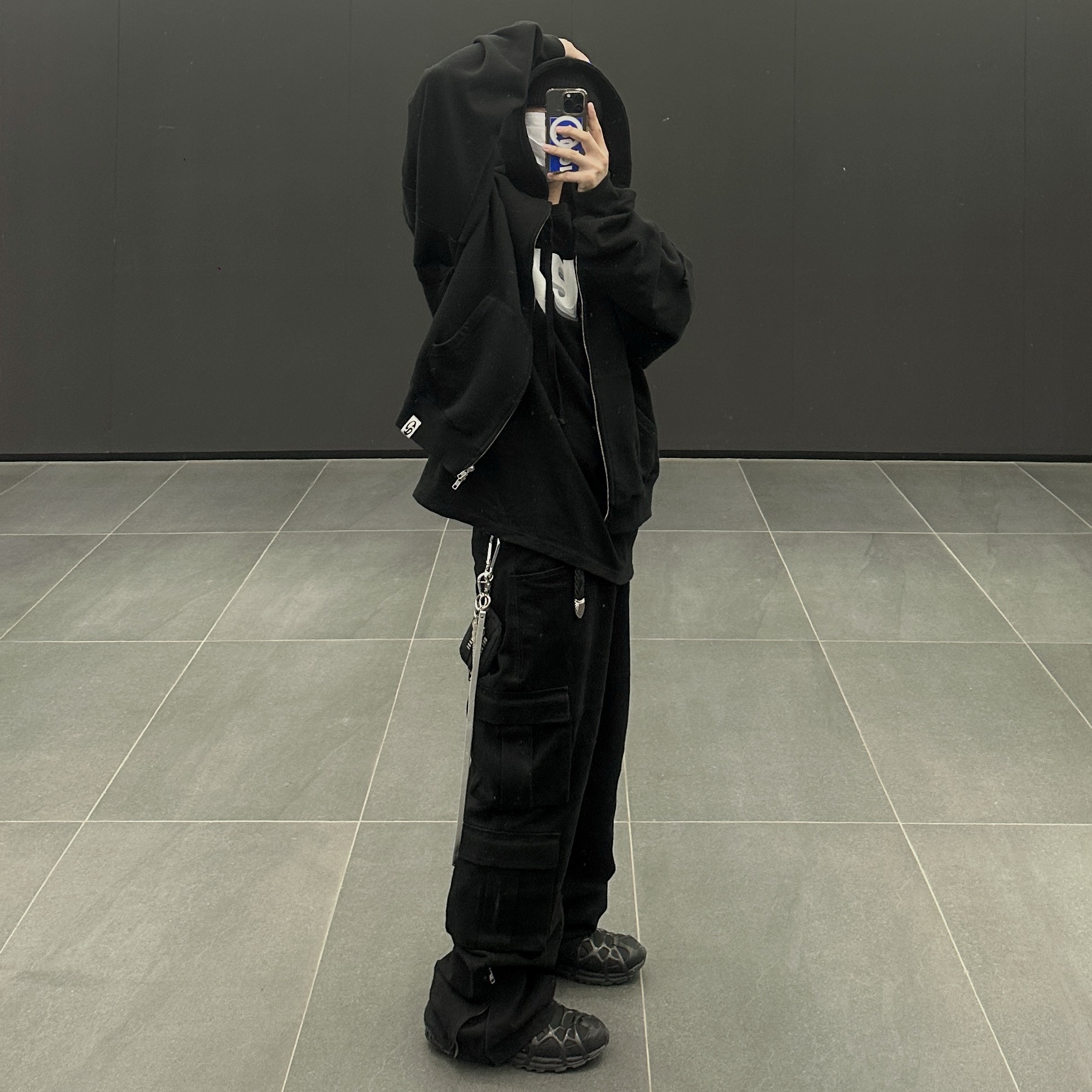 Nike Air Kukini Triple Black 착용 스타일