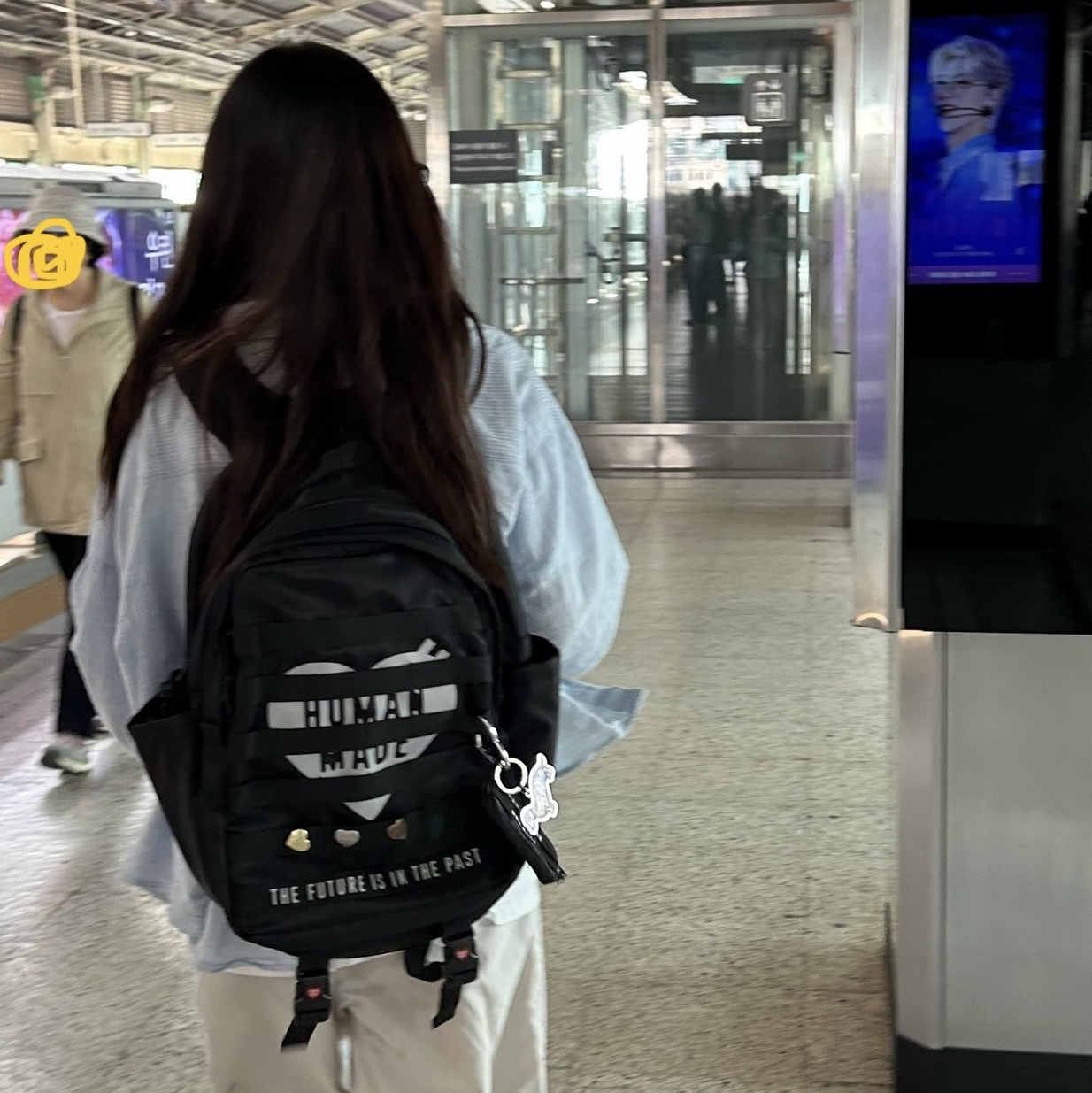 Human Made Military Backpack Black, Human Made Military Card Case Black 착용 스타일 - 1