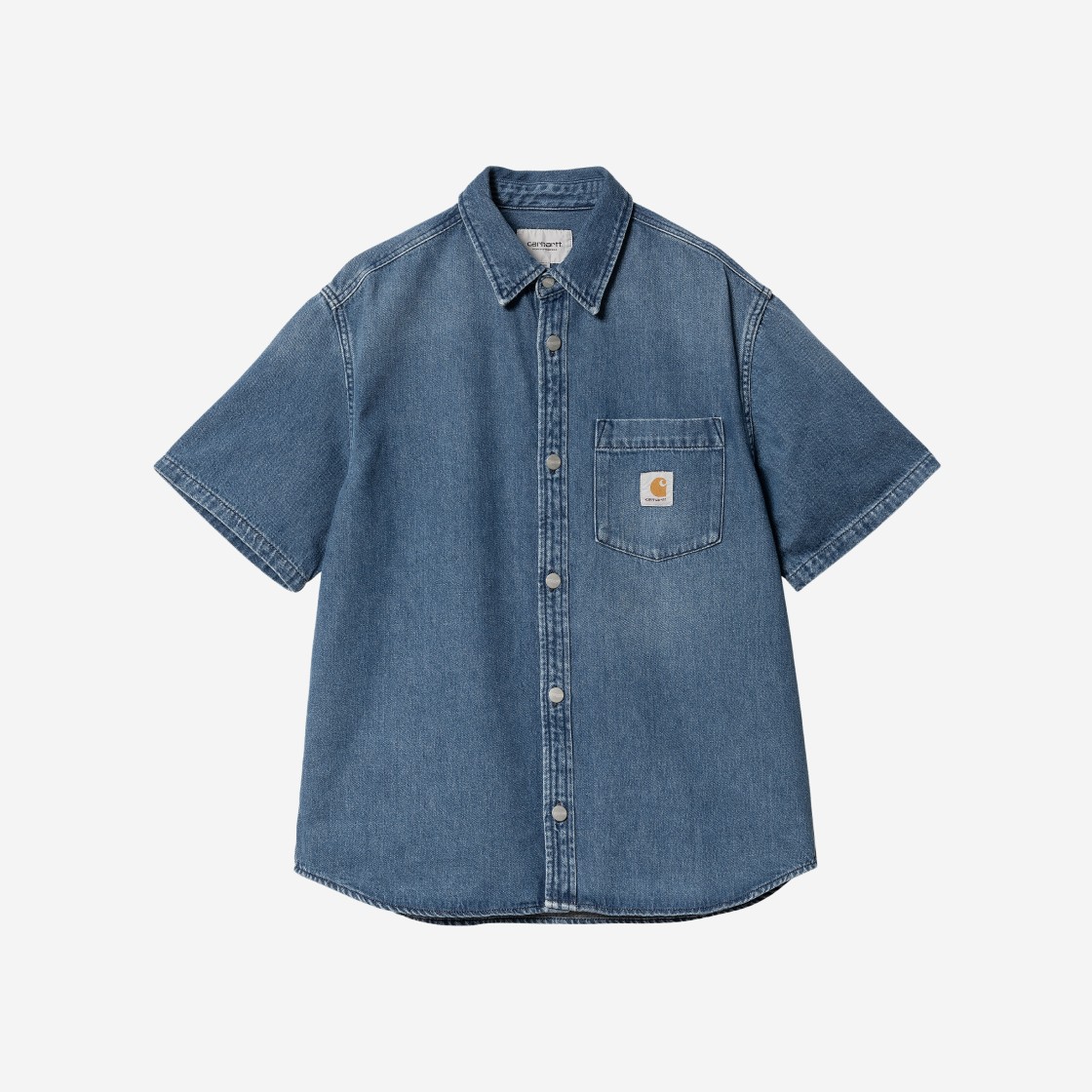 Carhartt WIP S/S Ody Denim Shirt Blue 상세 이미지 1