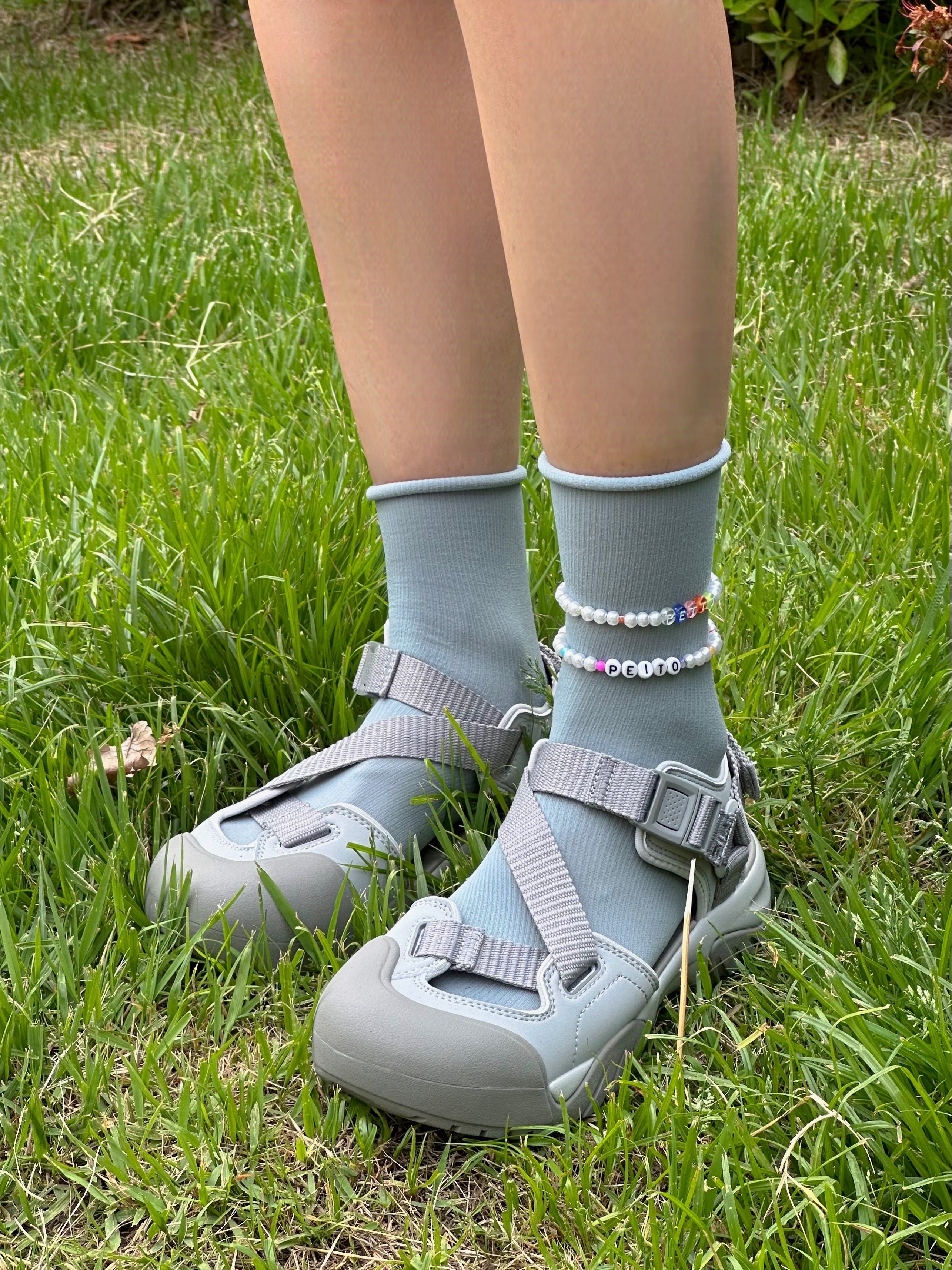 Fila Peito Sandal Grey 착용 스타일 - 7
