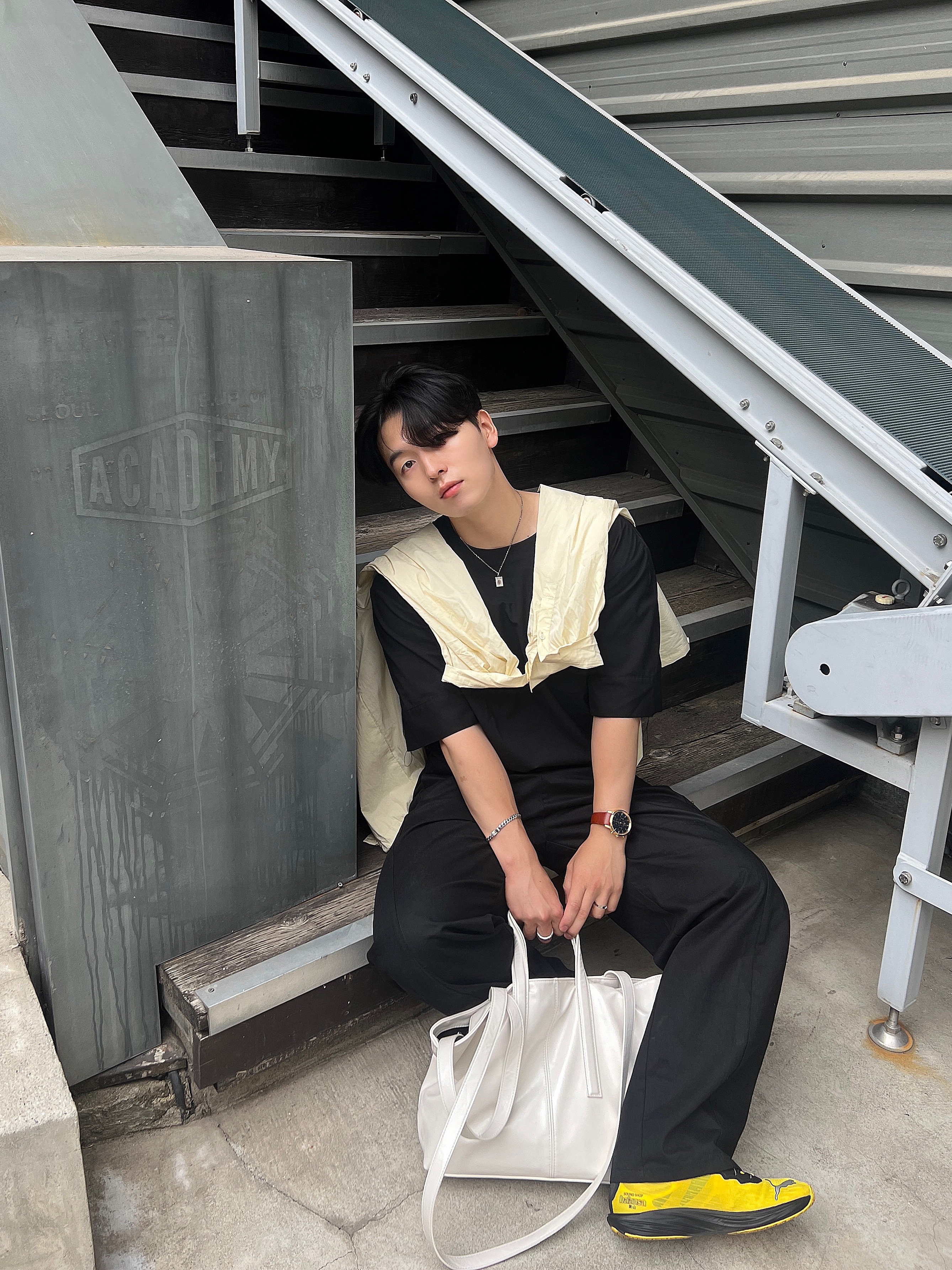Puma x Balansa Liberate Nitro 2 Freesia Black 착용 스타일 - 2