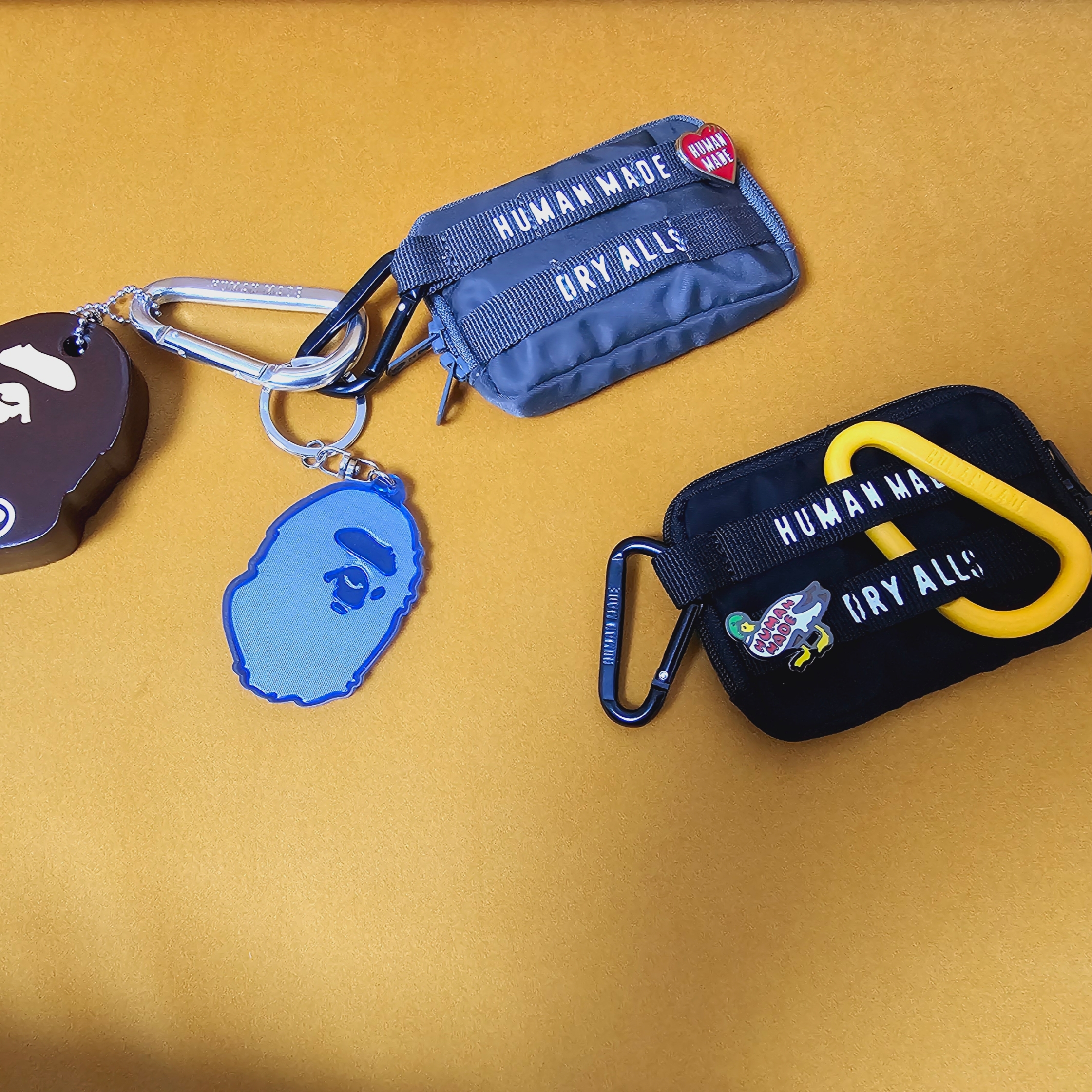 Human Made Military Card Case Black, Human Made Military Card Case Gray 착용 스타일