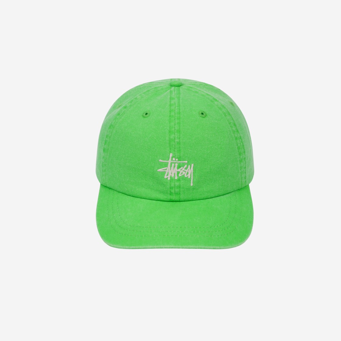 Stussy Washed Stock Low Pro Cap Lime 상세 이미지 2