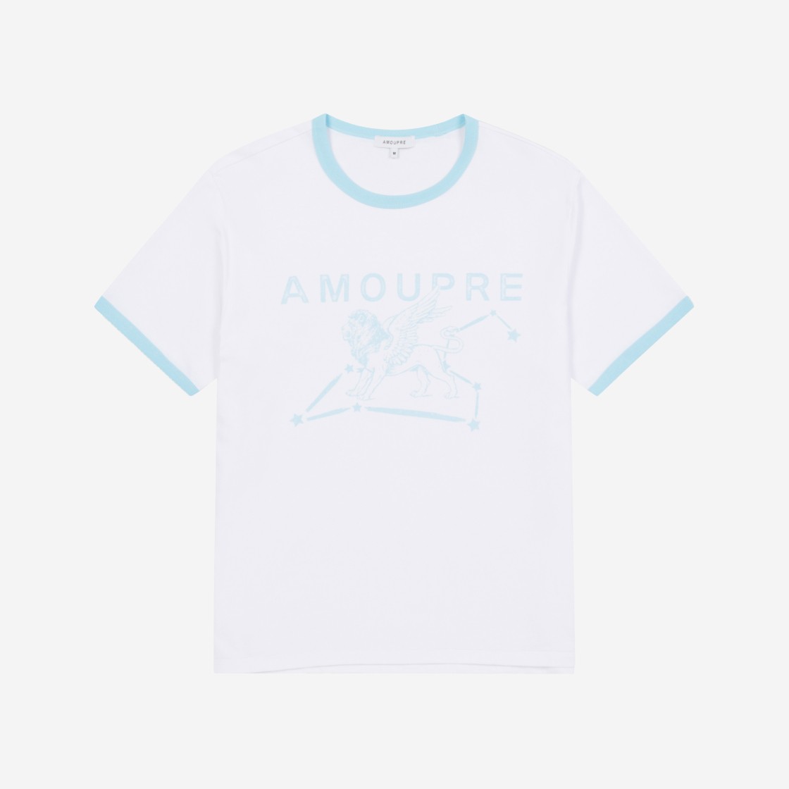 AMOUPRE LEO Graphic Tshirt Blue 상세 이미지 1