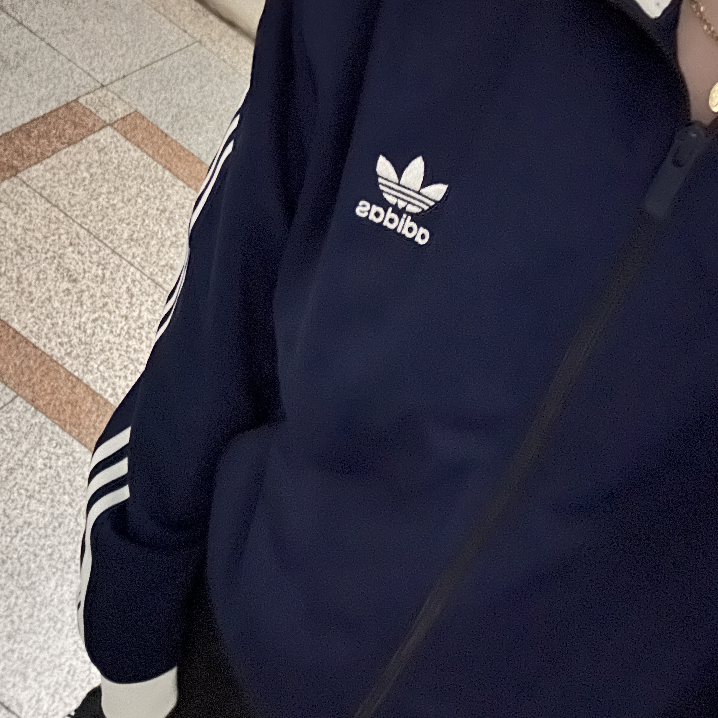 Adidas Adicolor Classic Beckenbauer Track Top Night Indigo - KR Sizing 착용 스타일