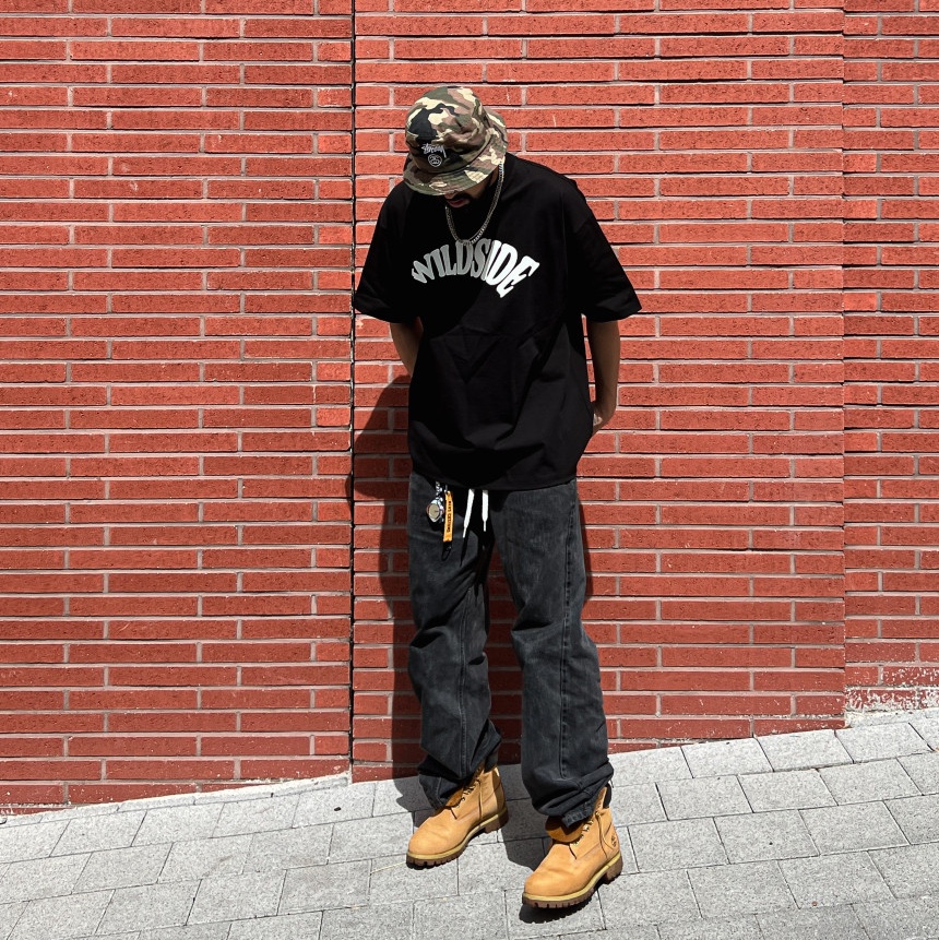 Timberland Premium 6 inch Waterproof Boot Wheat Nubuck - Medium, Stussy Stock Lock Deep Bucket Hat Brown 착용 스타일 - 4