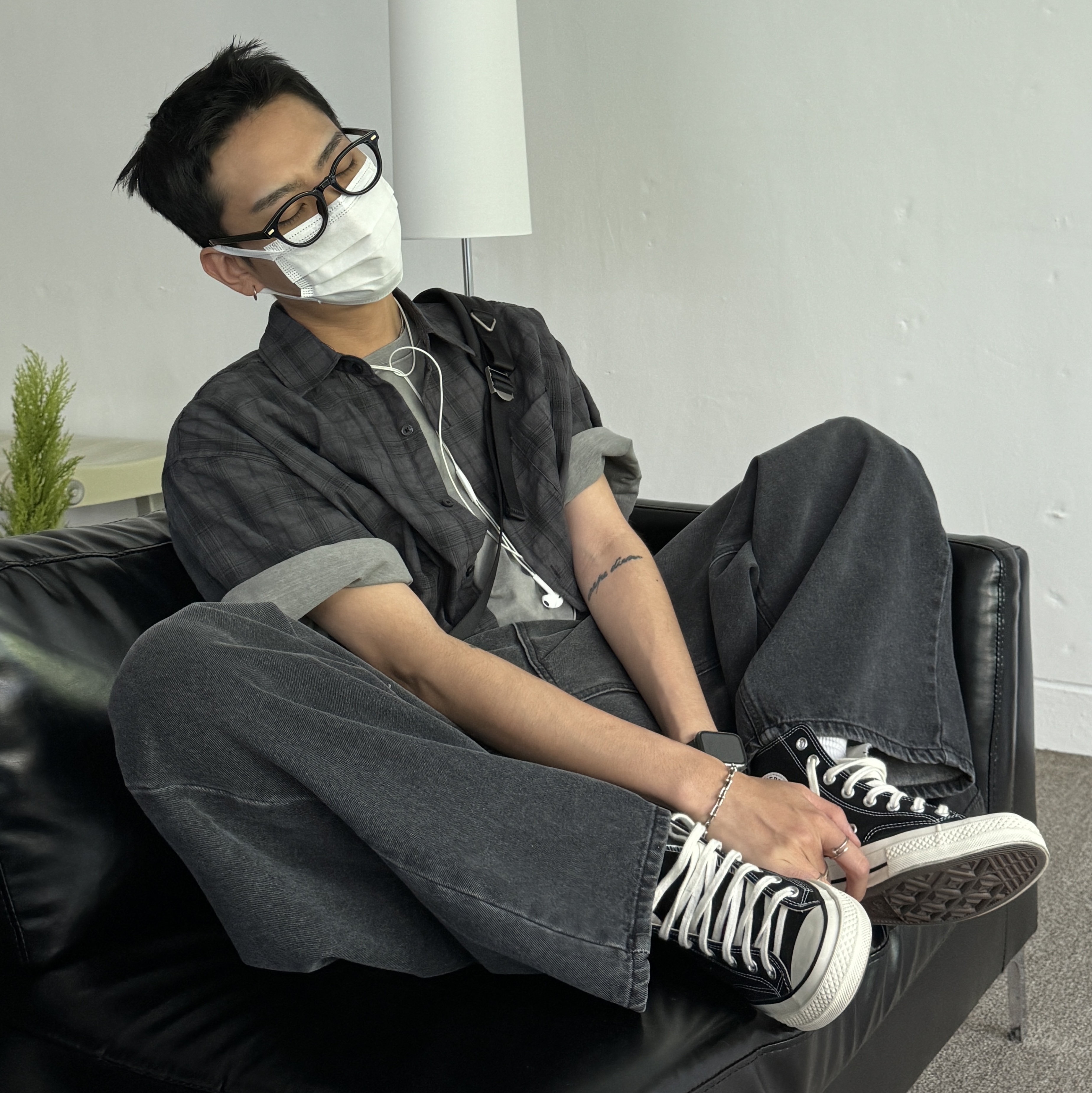 Converse Chuck 70 Hi Black 착용 스타일