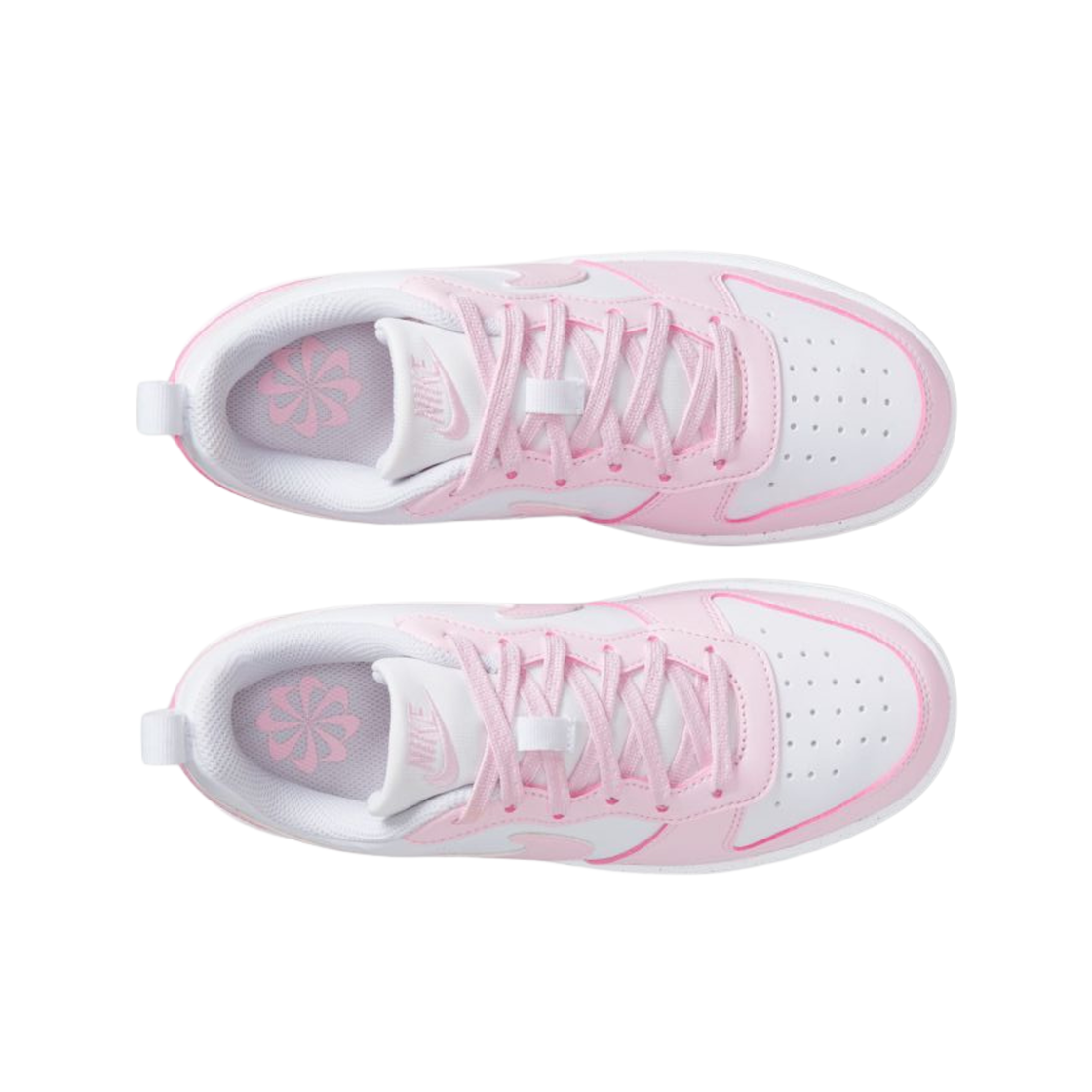 (GS) 나이키 코트 버로우 로우 리크래프트 화이트 핑크 폼((GS) Nike Court Borough Low Recraft White Pink Foam) - 2