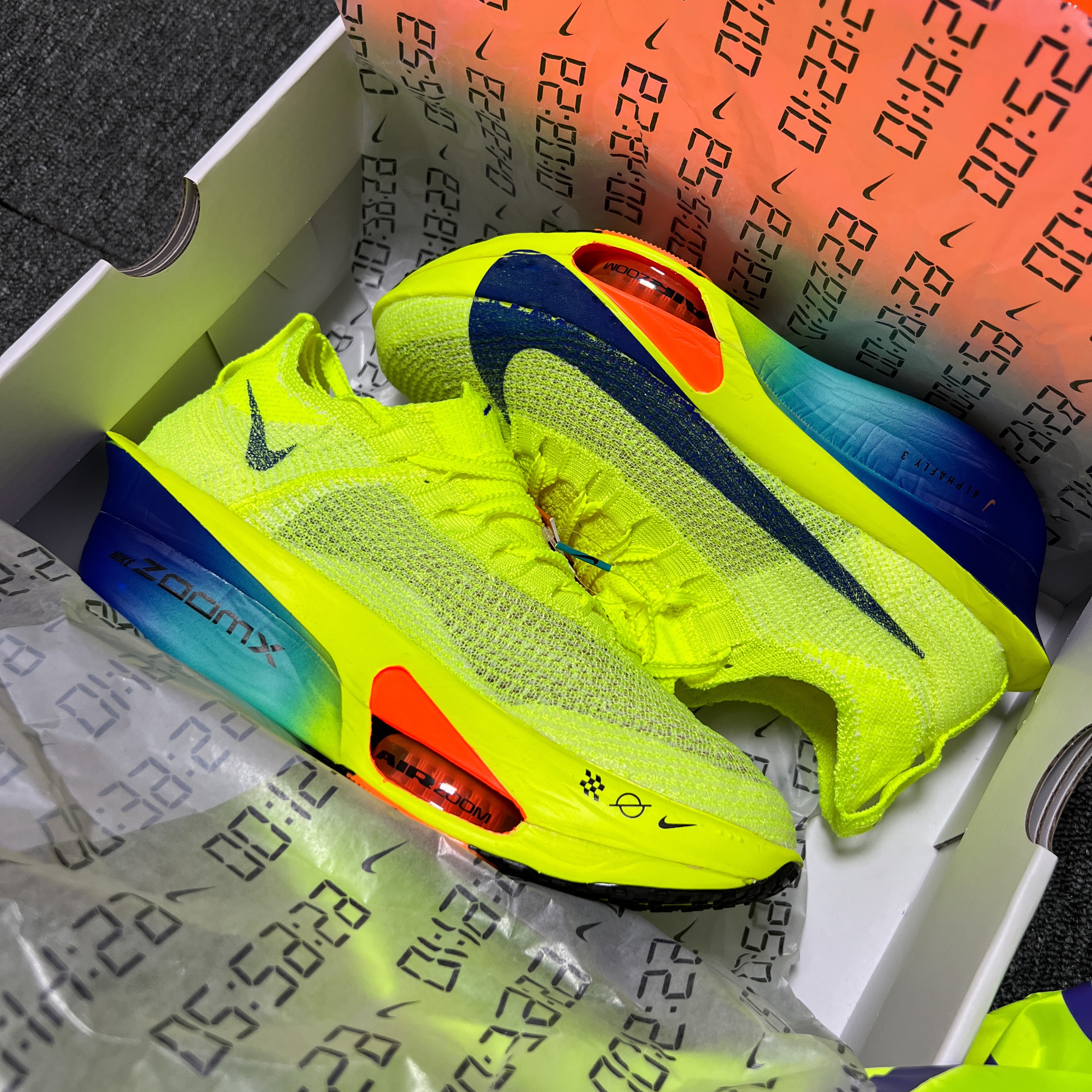 Nike Air Zoom Alphafly Next% 3 Volt 착용 스타일