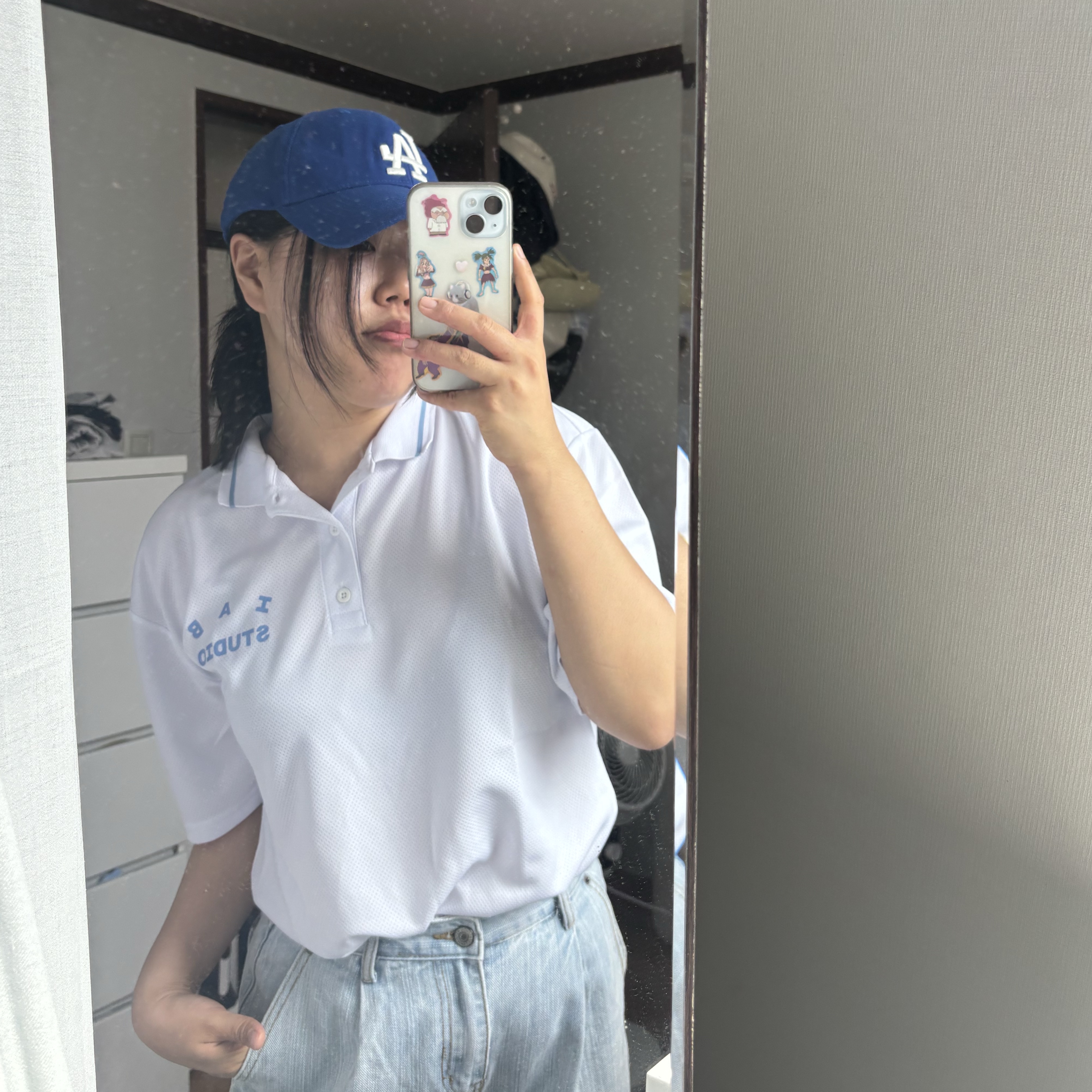 IAB Studio x Yonex Game Shirt White 착용 스타일