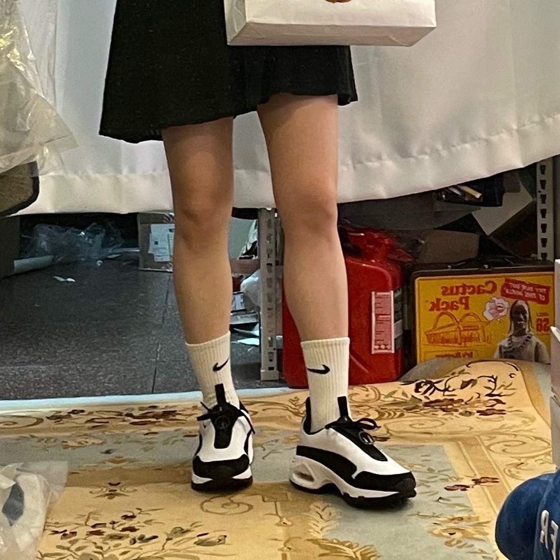 Nike x Comme des Garcons Homme Plus Air Max Sunder SP White Black 착용 스타일 - 2