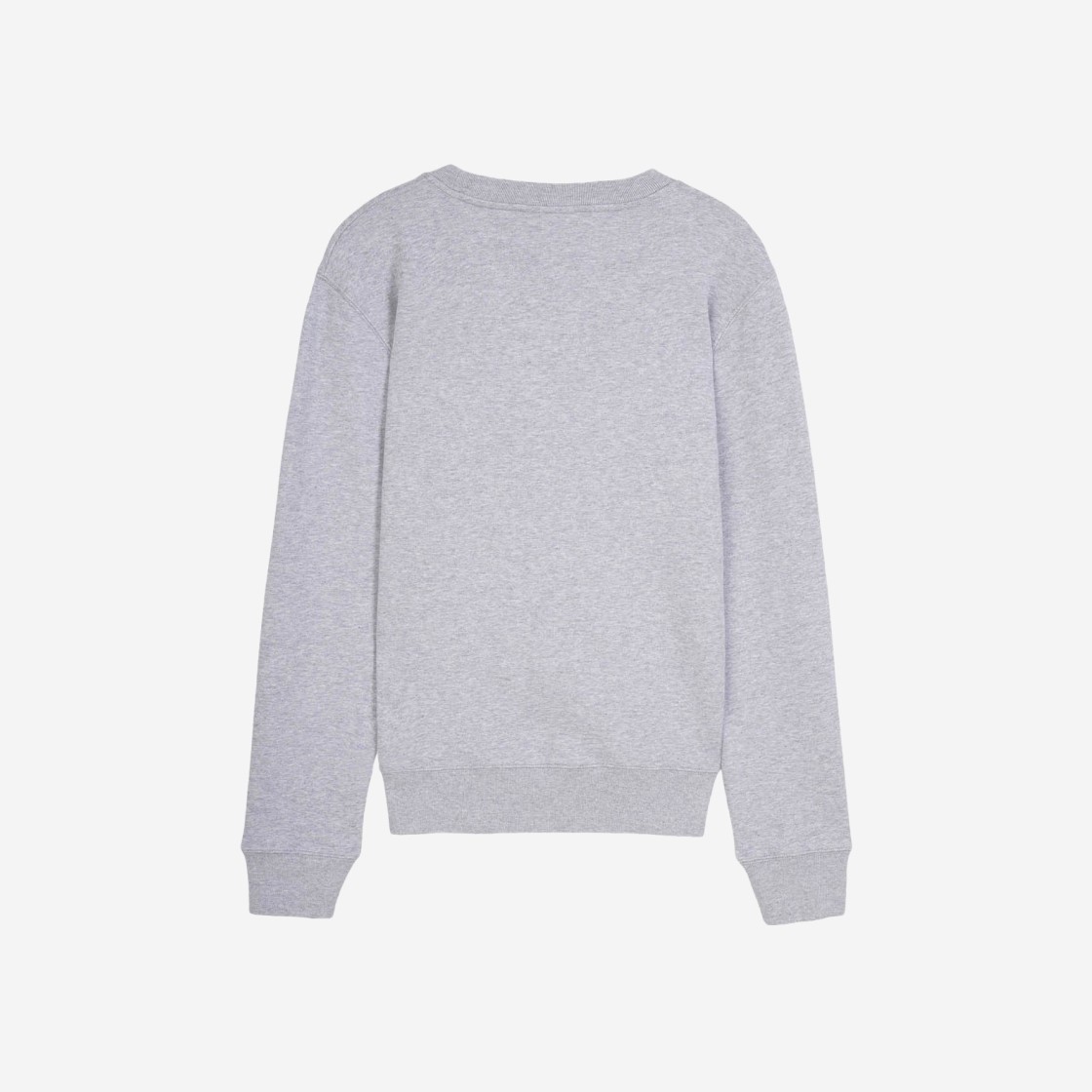 Maison Kitsune Fox Head Patch Regular Sweatshirt Light Grey Melange 상세 이미지 2