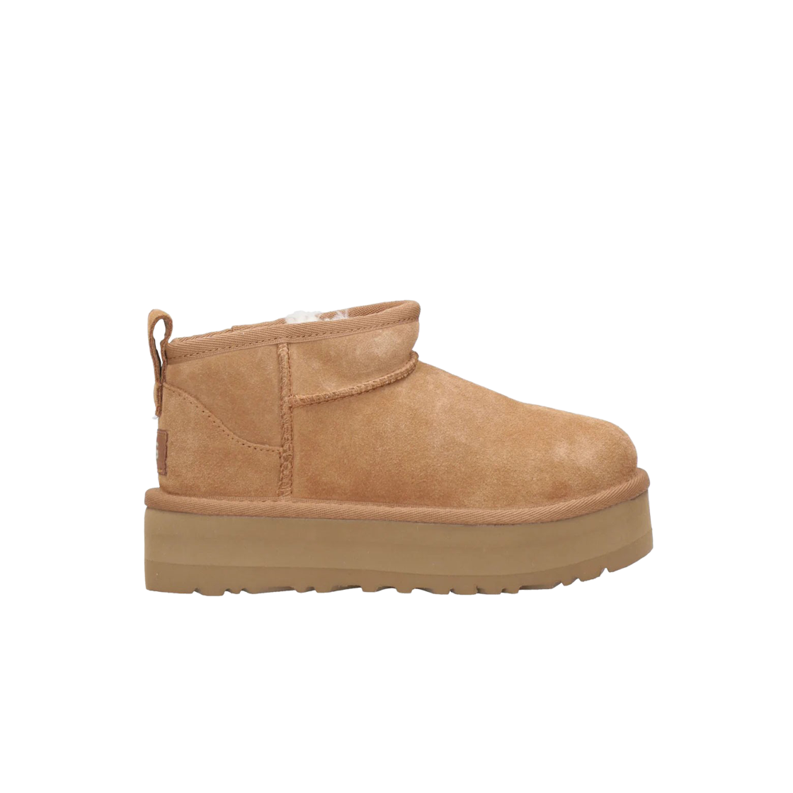 (키즈) 어그 클래식 울트라 미니 플랫폼 체스트넛((Kids) UGG Classic Ultra Mini Platform Chestnut)