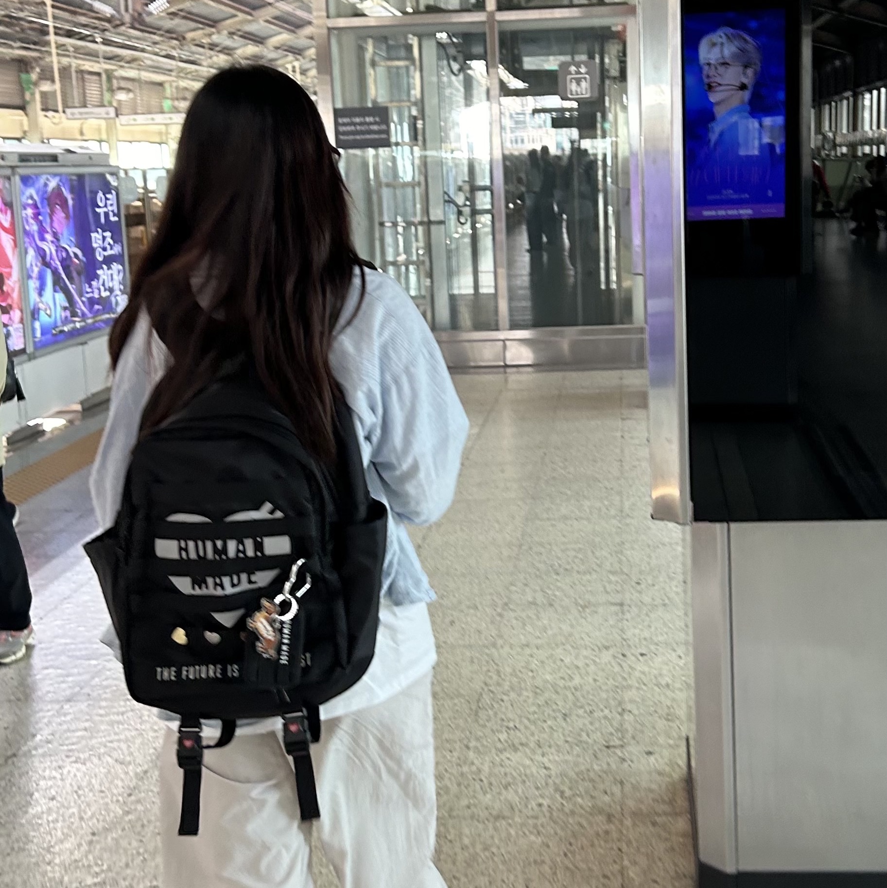 Human Made Military Backpack Black, Human Made Military Card Case Black 착용 스타일 - 2
