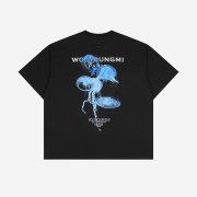 Wooyoungmi Luminous Jellyfish Back Logo T-Shirt Black - 24SS