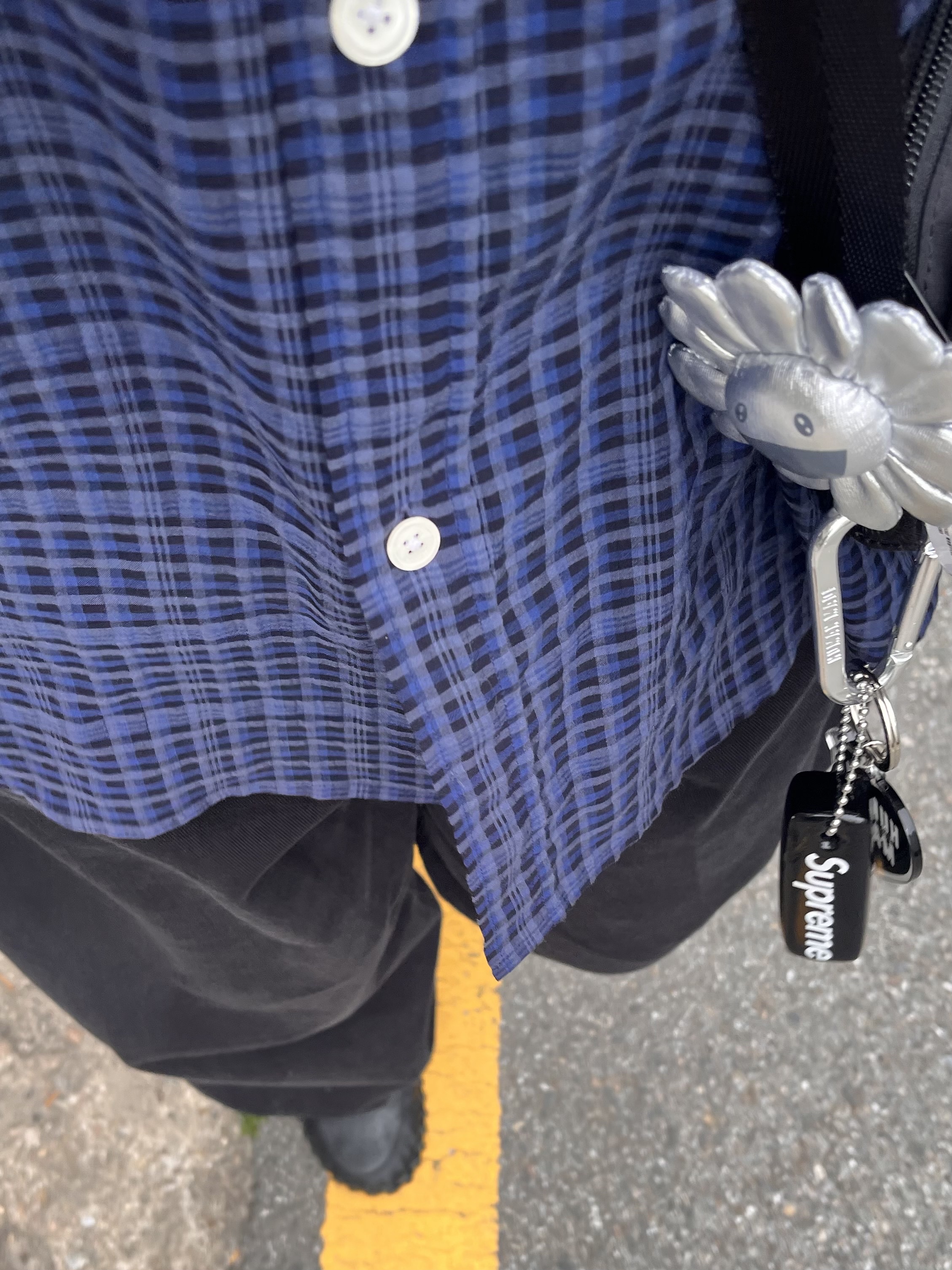 Human Made Heart Keyring Black, Supreme Floating Keychain Black - 23FW 착용 스타일 - 2