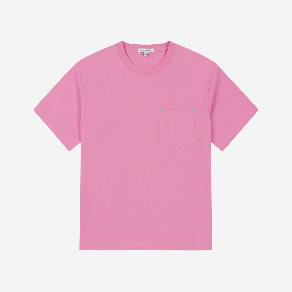 AMOUPRE One Pocket Standard Tshirt Pink 상세 이미지 1