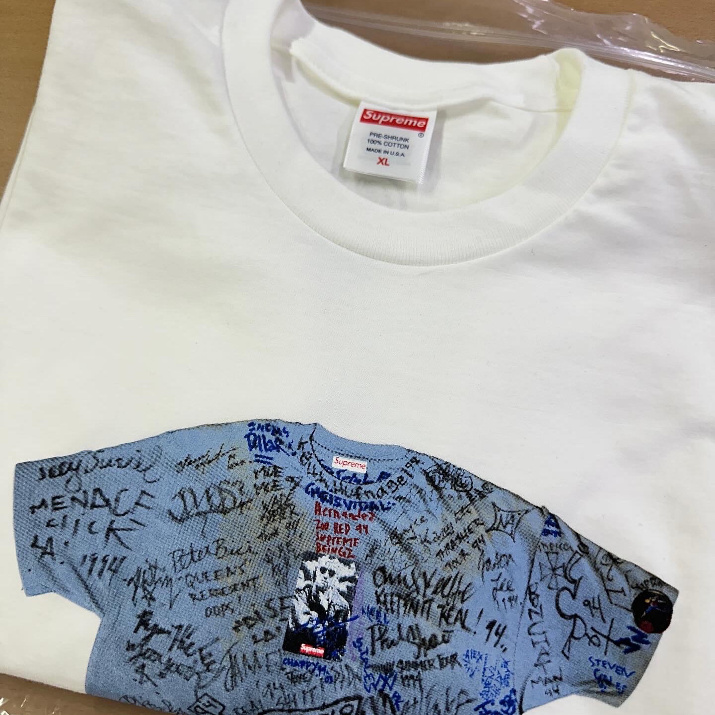 Supreme First T-Shirt White - 24SS 착용 스타일 - 2