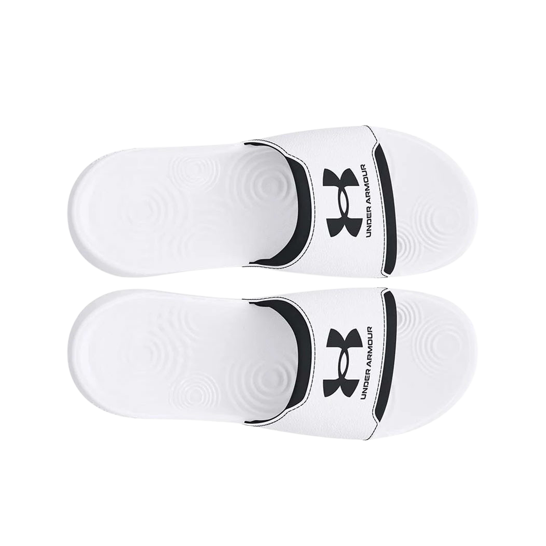 Under Armour Ignite Select Slides White Black 상세 이미지 2