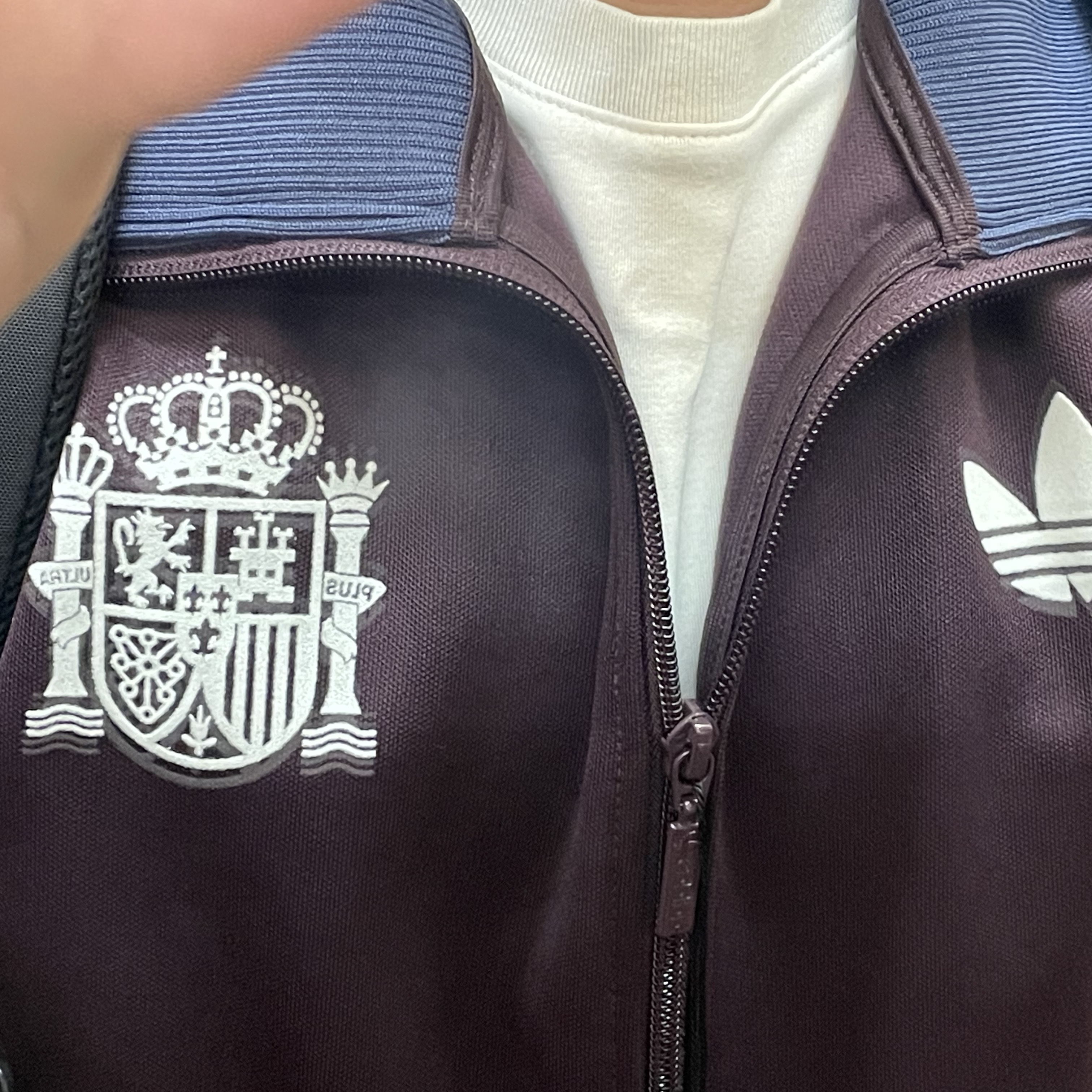 Adidas Spain Beckenbauer Track Top Shadow Maroon - KR Sizing 착용 스타일