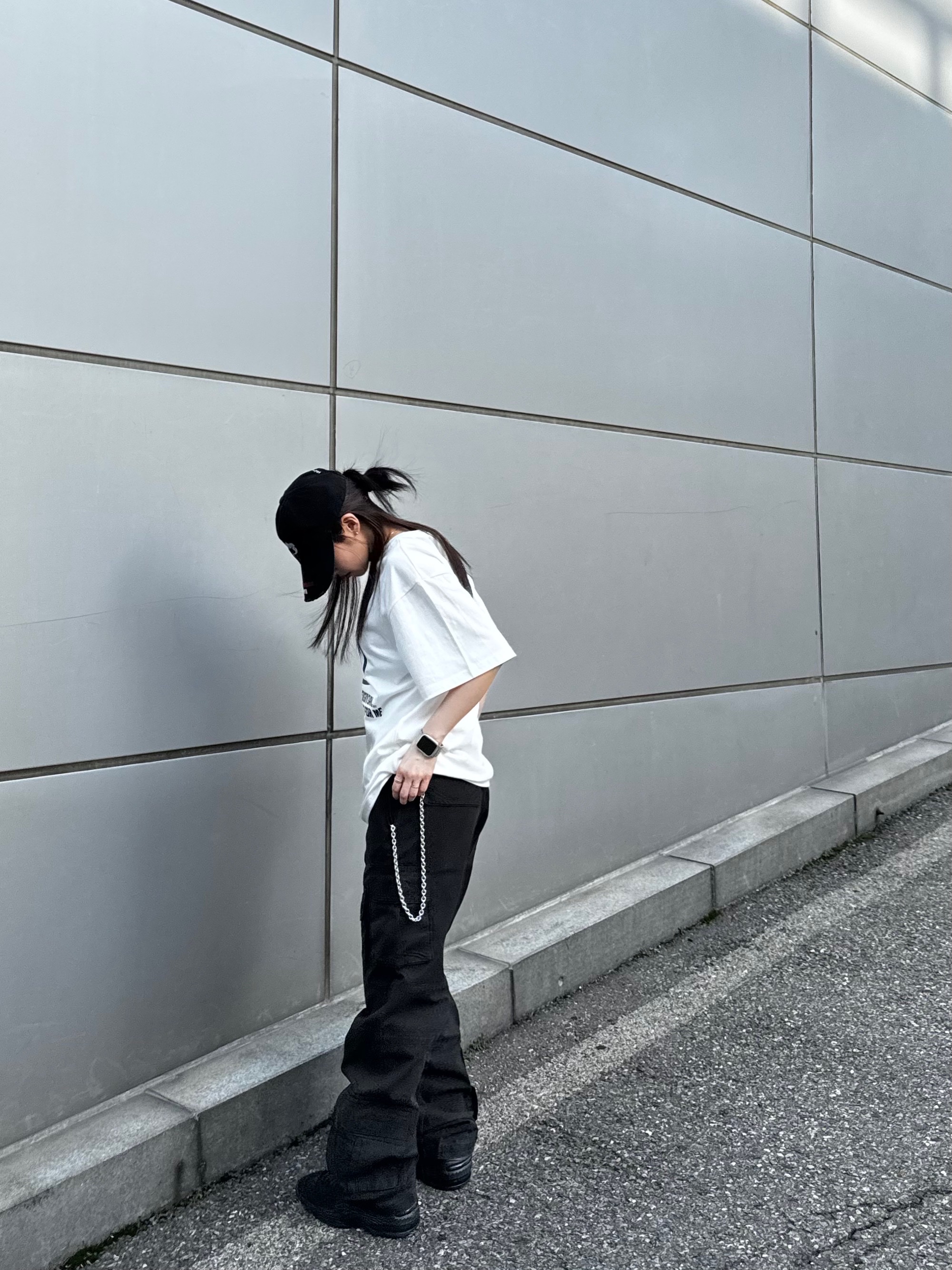Nike x Stussy Air Penny II Black, Supreme Chain Zippo Silver - 23SS 착용 스타일 - 2