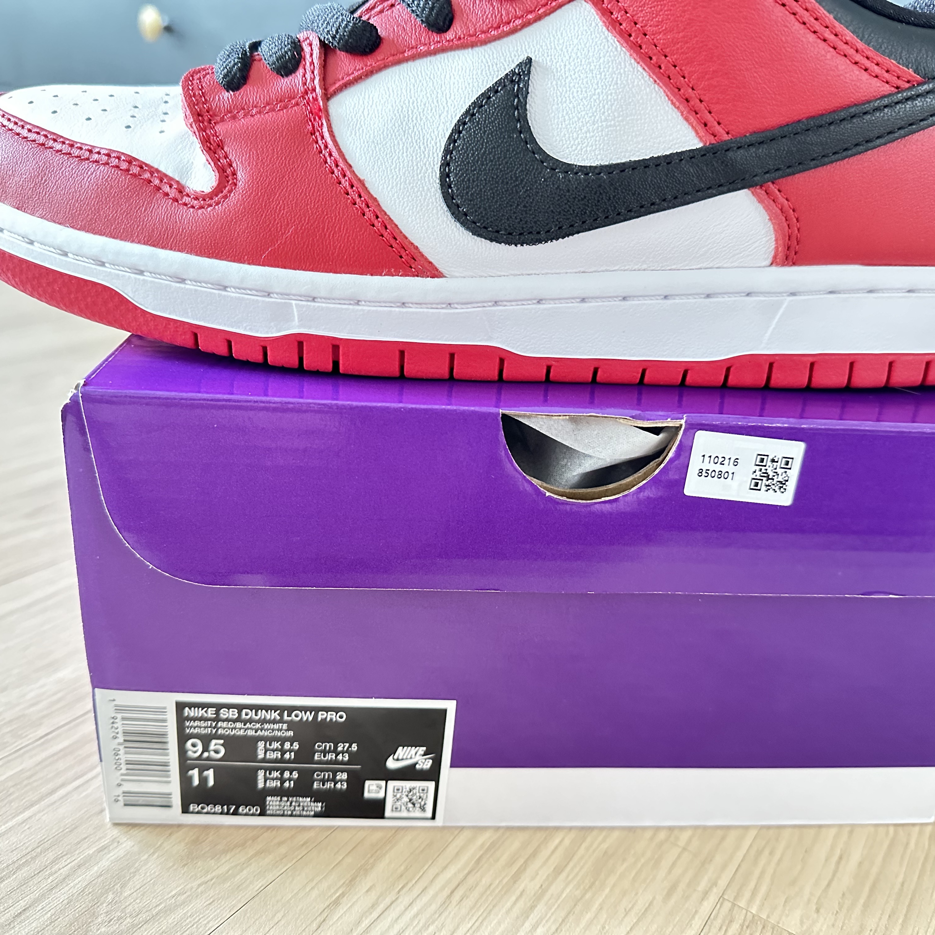 Nike SB Dunk Low Pro Chicago 착용 스타일 - 3