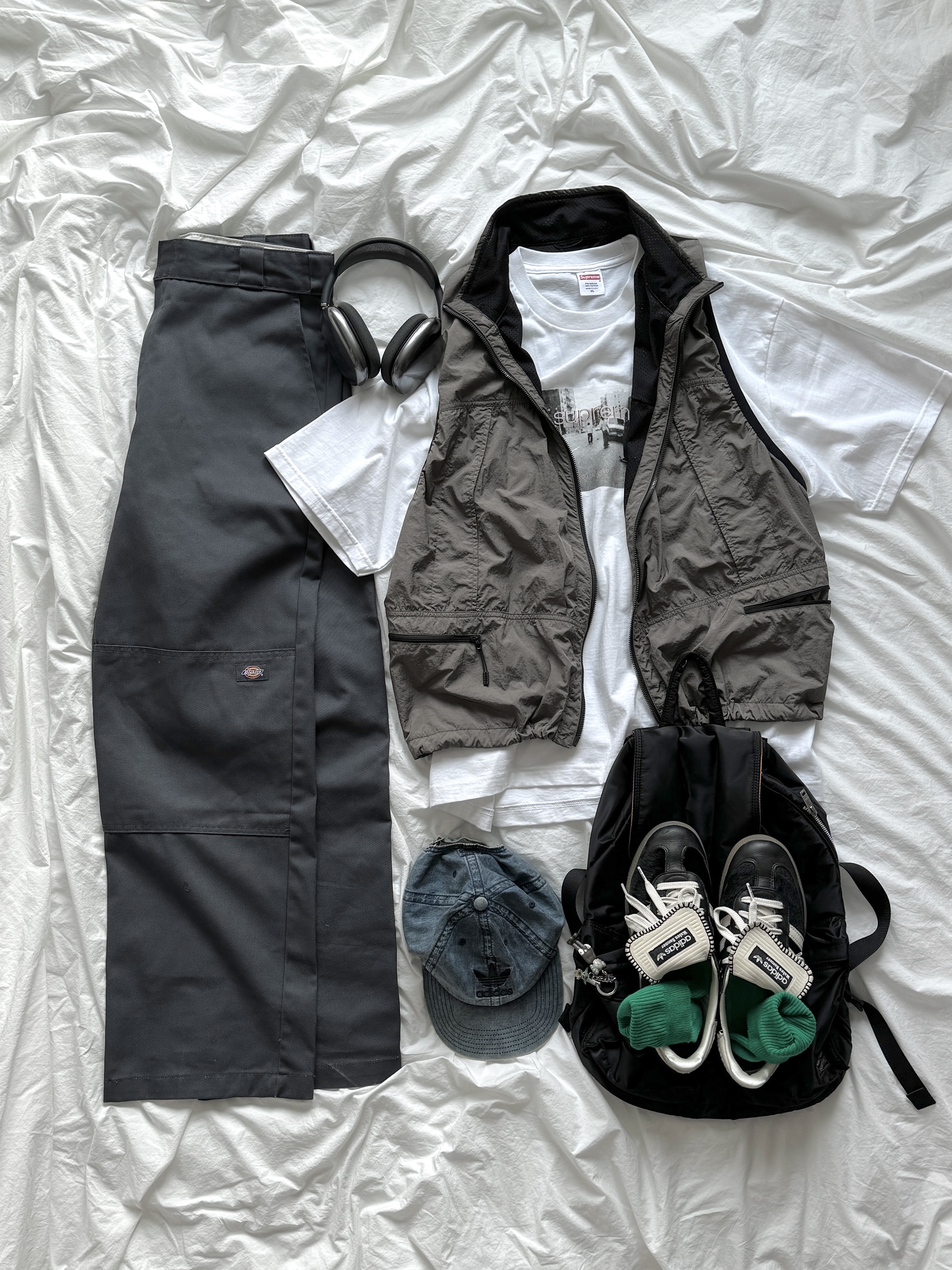 Porter Tanker Backpack Black, Adidas x Wales Bonner Pony Tonal Samba Core Black Cream White 착용 스타일