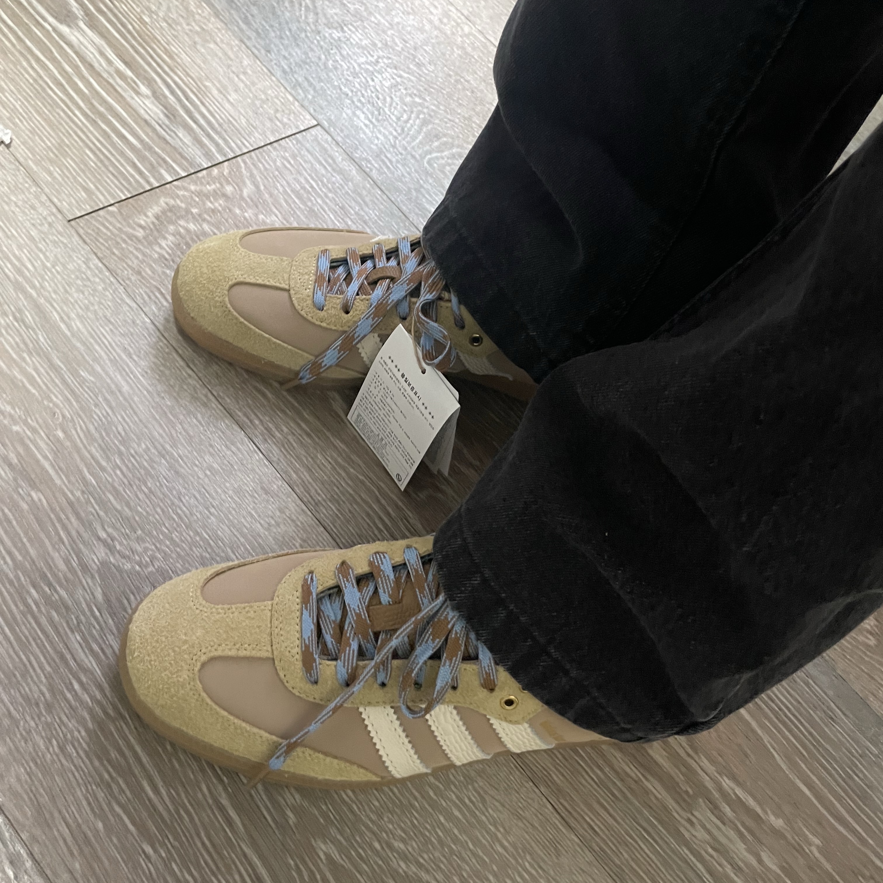 Adidas x Wales Bonner Samba Supplier Colour Wonder White 착용 스타일