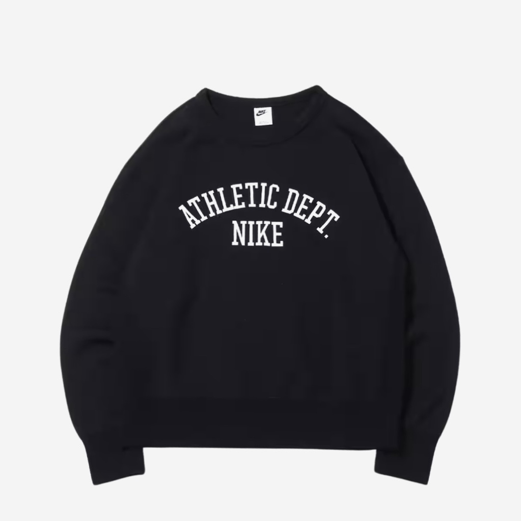 Nike NSW Trend Fleece Crew Black Sail - Asia 착용 스타일