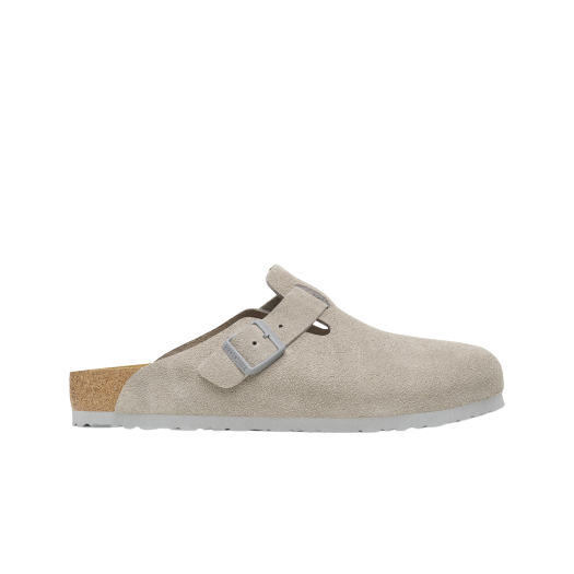 Birkenstock Boston Suede Leather Stone Coin - Regular