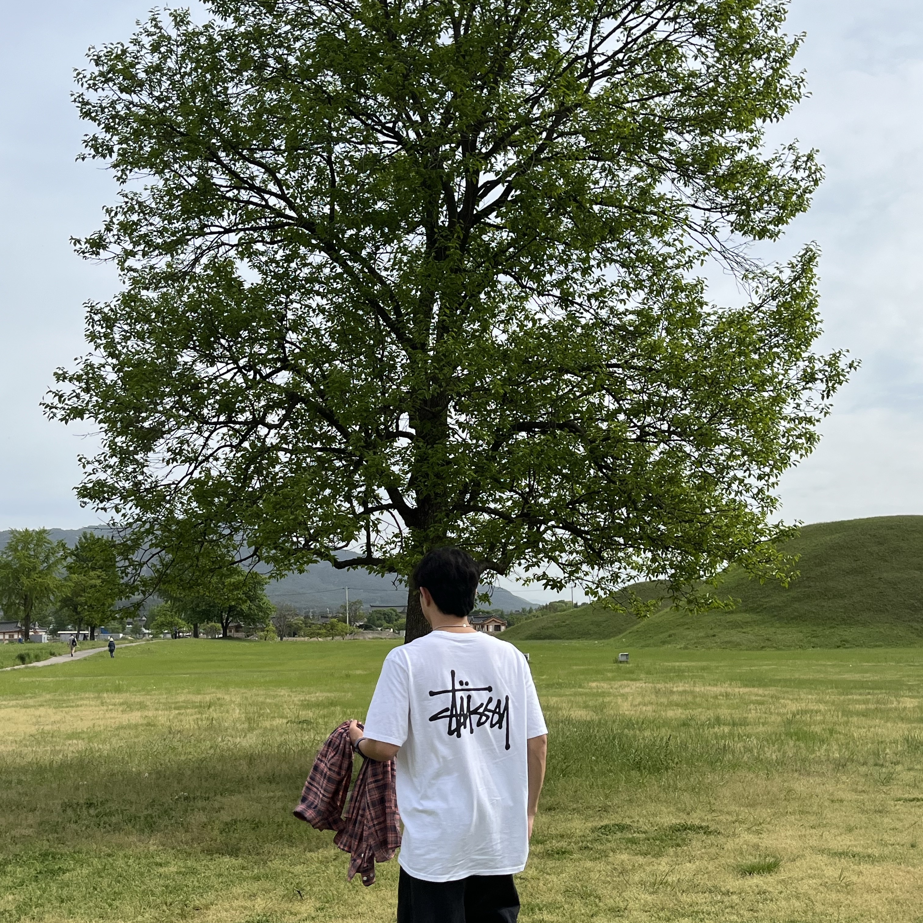 Stussy Basic Stussy T-Shirt White 2023 착용 스타일
