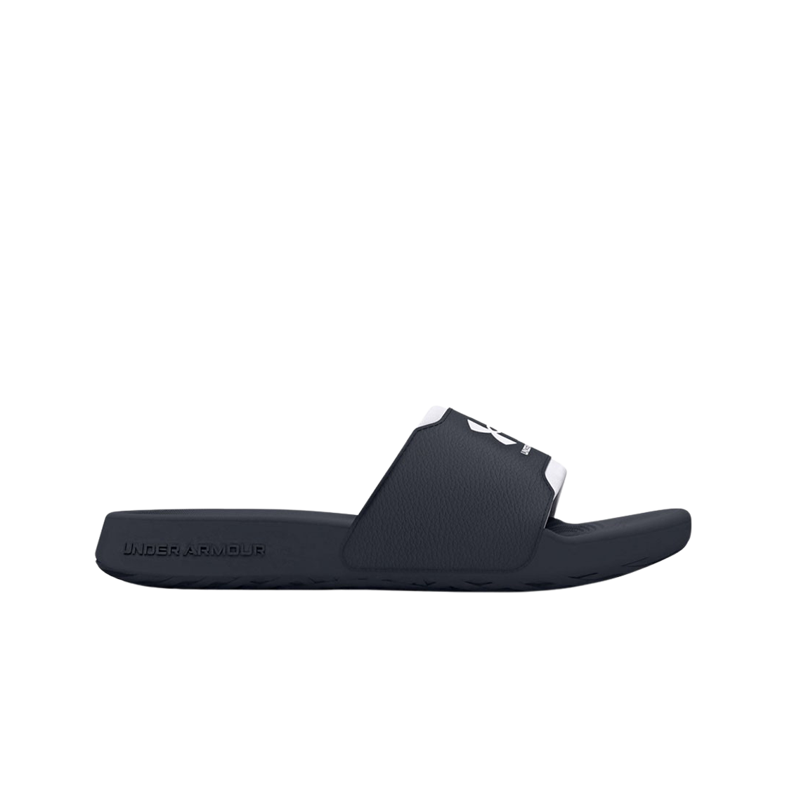 3027222-001 (W) Under Armour Ignite Select Slides Black White - 대표 이미지 #1