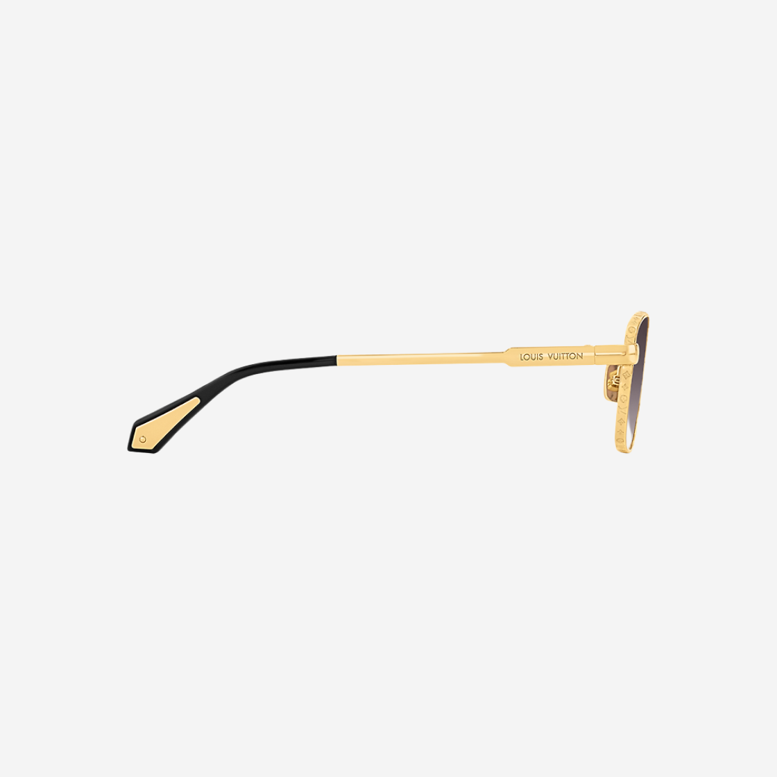 Louis Vuitton LV Ocean Square Sunglasses Gold Black 상세 이미지 2