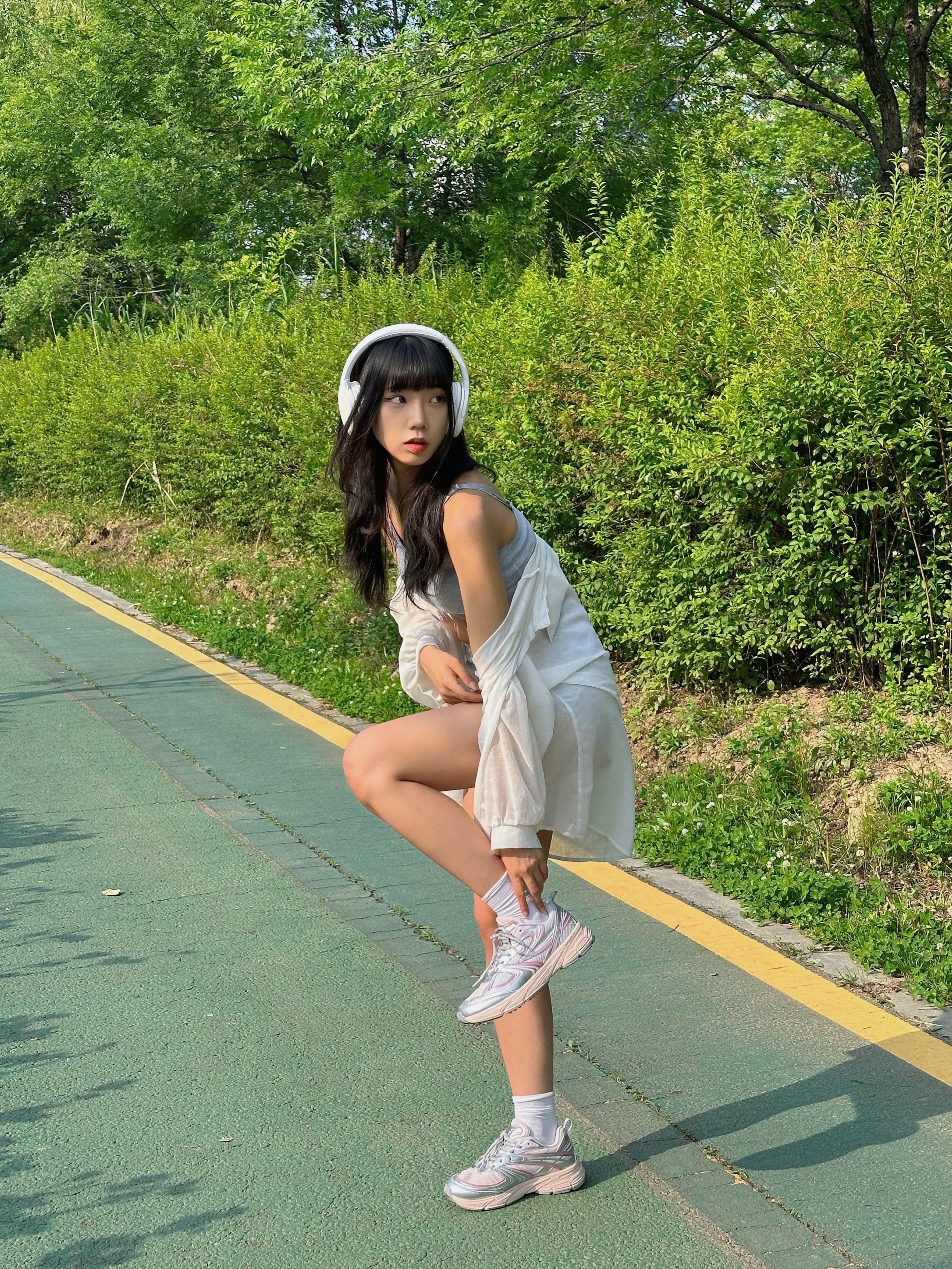 Fila Interun Pink Blossom 착용 스타일 - 6
