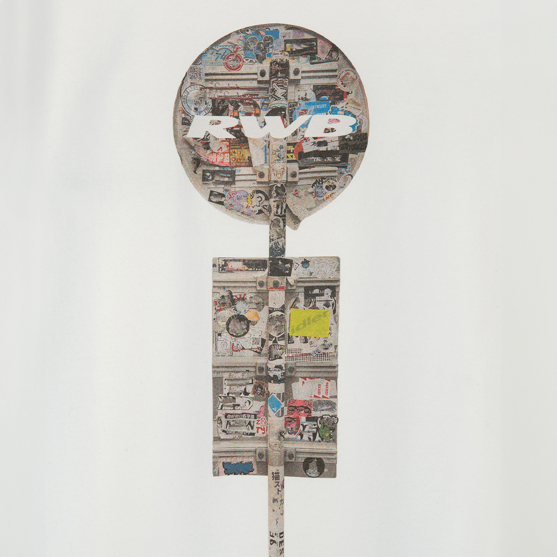 알더블유비 로드 사인 숏슬리브 티셔츠 화이트(RWB Road Sign SS Tee White) - 6