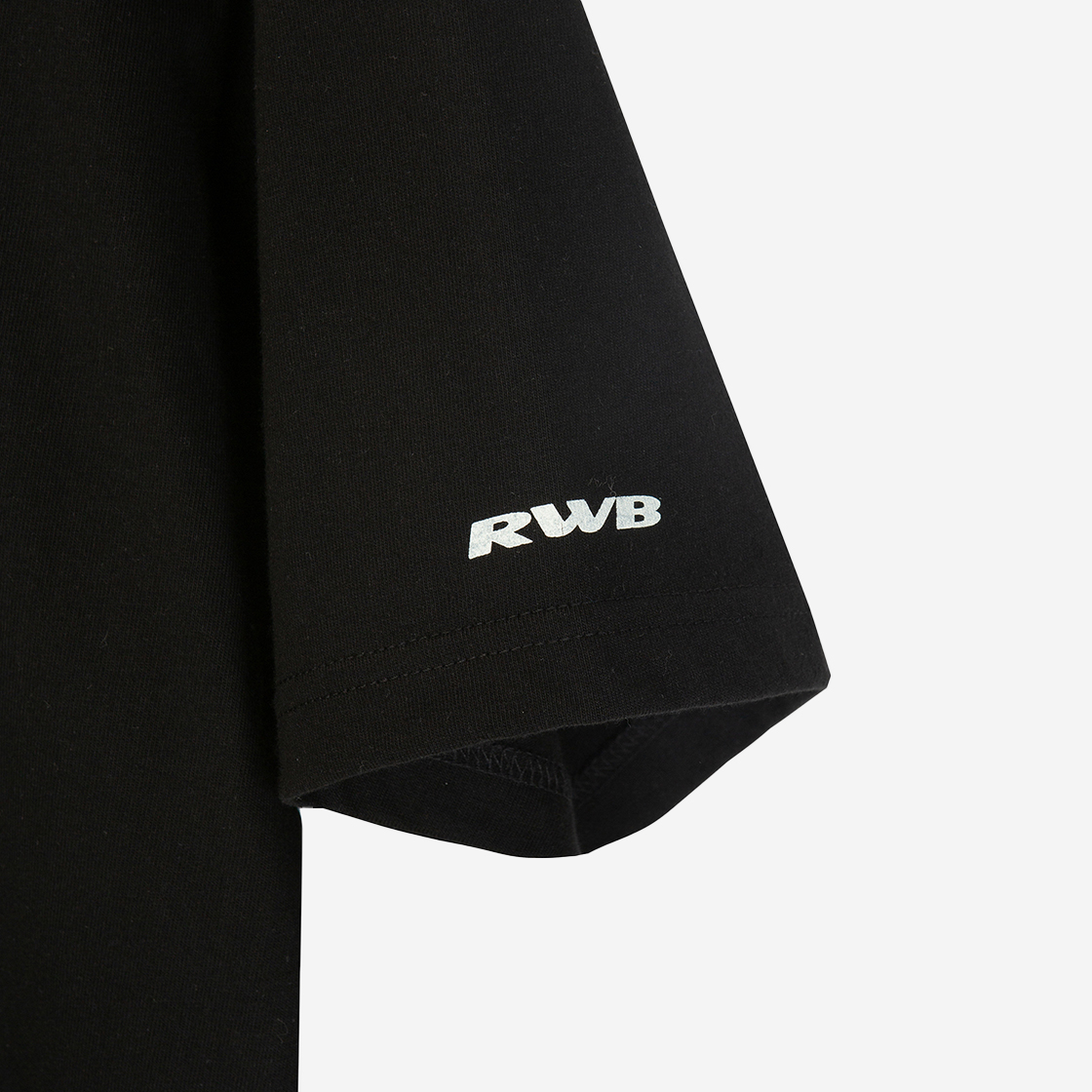 알더블유비 스텐실 숏슬리브 티셔츠 블랙(RWB Stencil SS Tee Black) - 5
