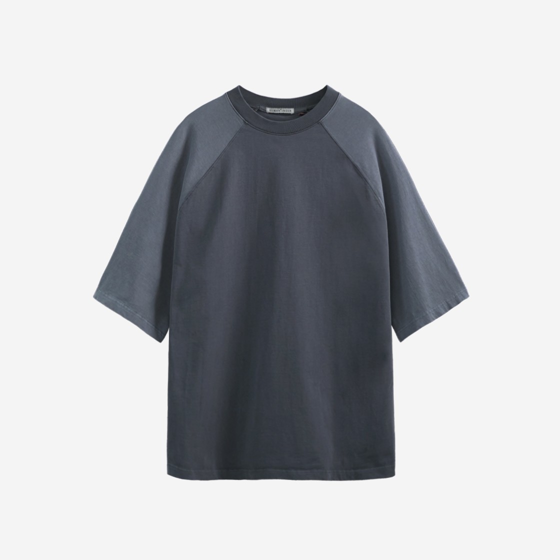 Polyteru Human Index Human Raglan 1/2 Mock T-Shirt Blue - 24SS 상세 이미지 1