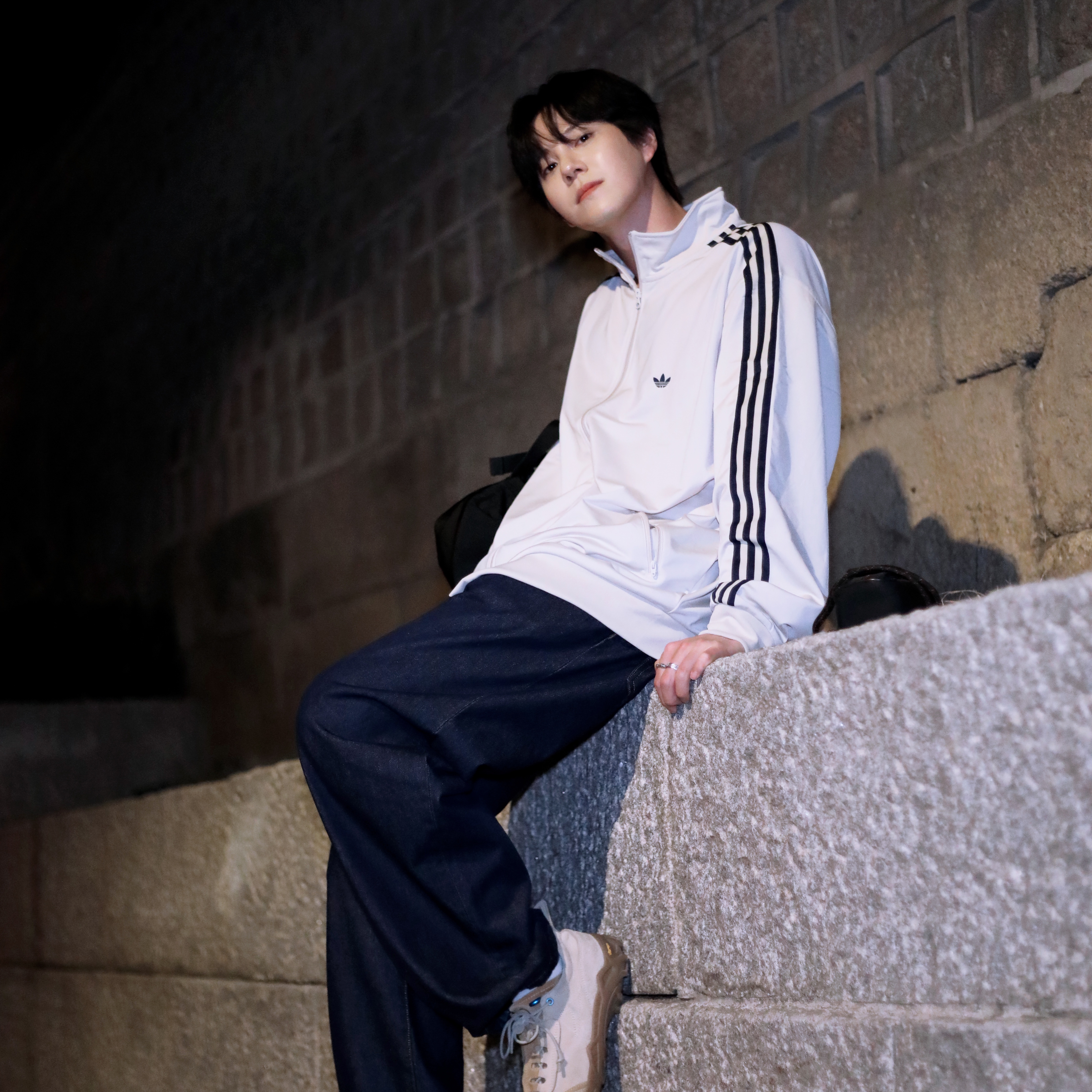 Adidas Originals Beckenbauer Track Top Bliss - KR Sizing 착용 스타일 - 3