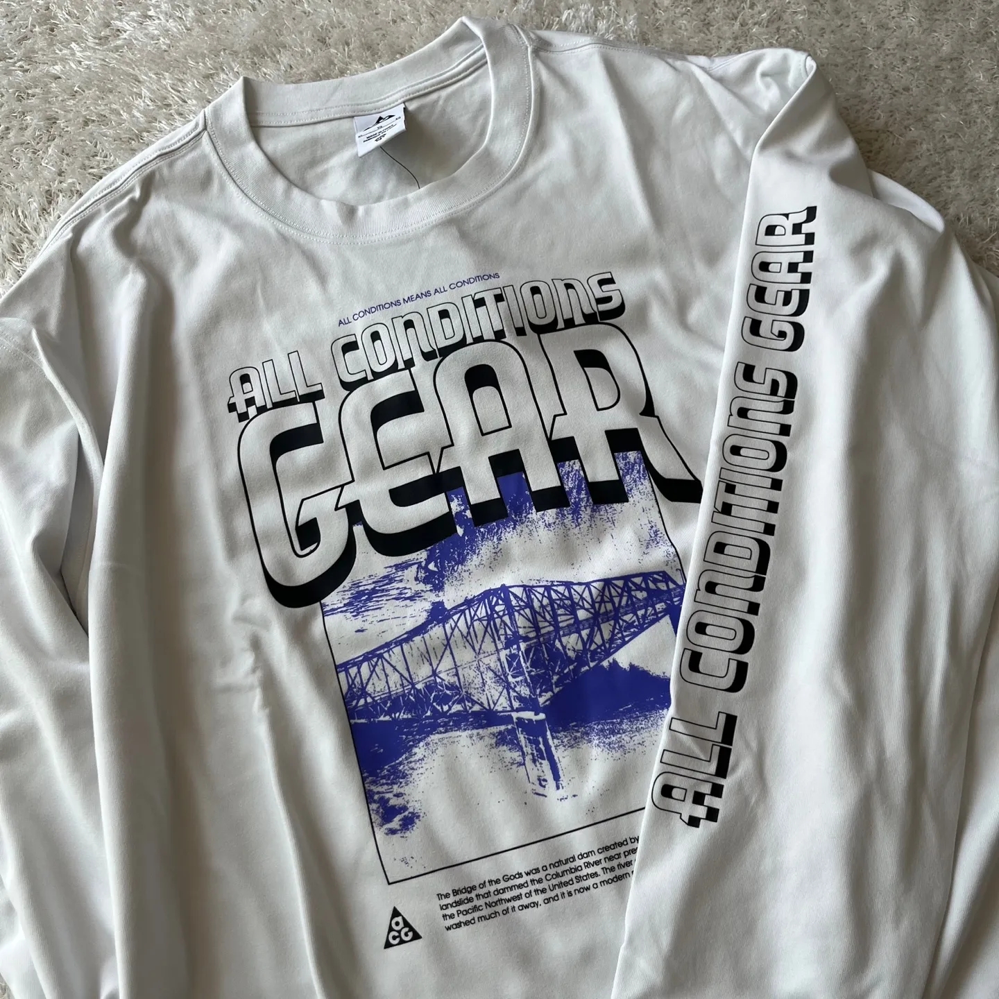 Nike ACG Dri-Fit Long Sleeve T-Shirt Summit White - Asia 착용 스타일